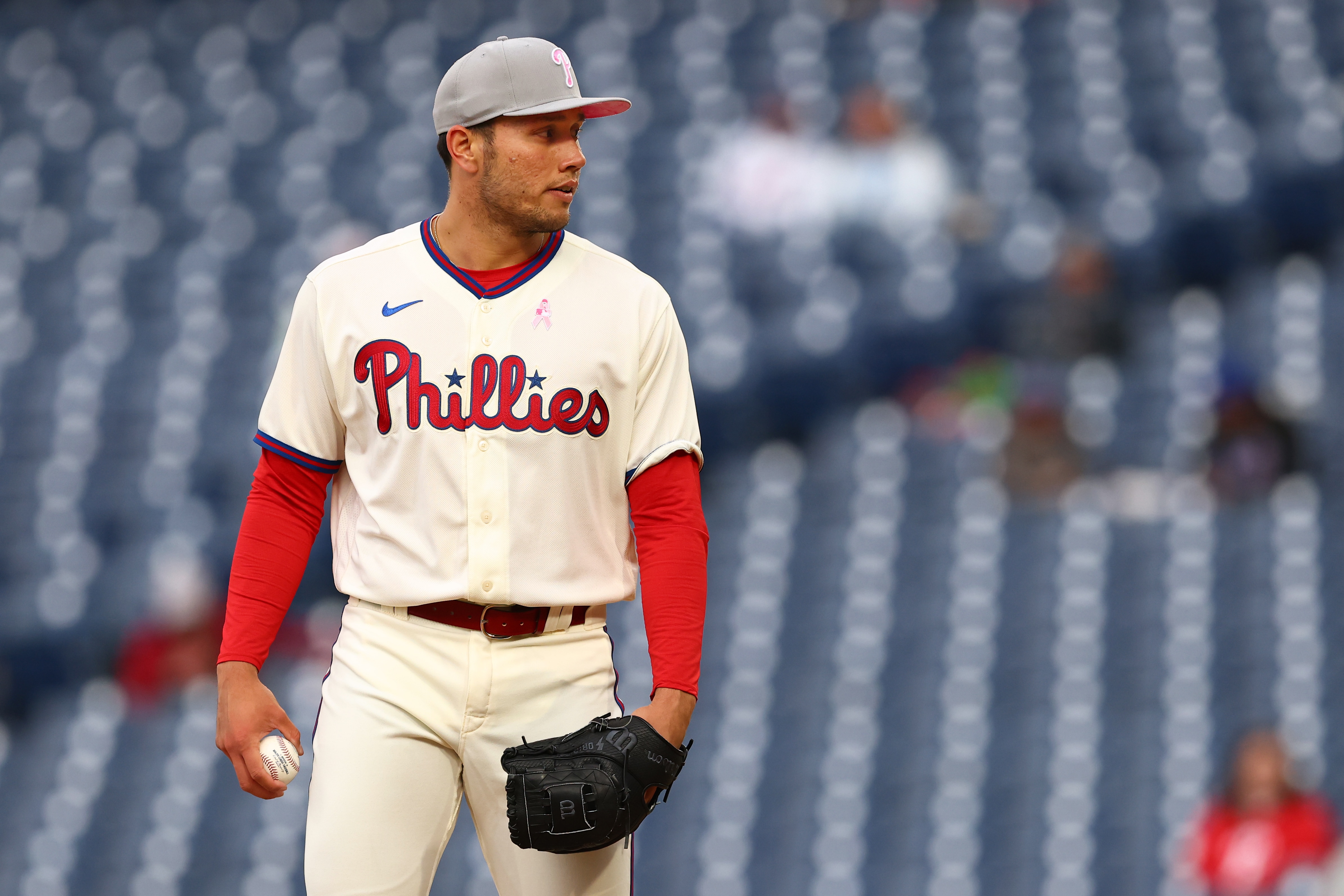 PHILADELPHIA, PA - MAY 08: James Norwood #49 of the Philadelphia Phillies in action against the New York Mets during game two of a double header at Citizens Bank Park on May 8, 2022 in Philadelphia, Pennsylvania. (Photo by Rich Schultz/Getty Images)