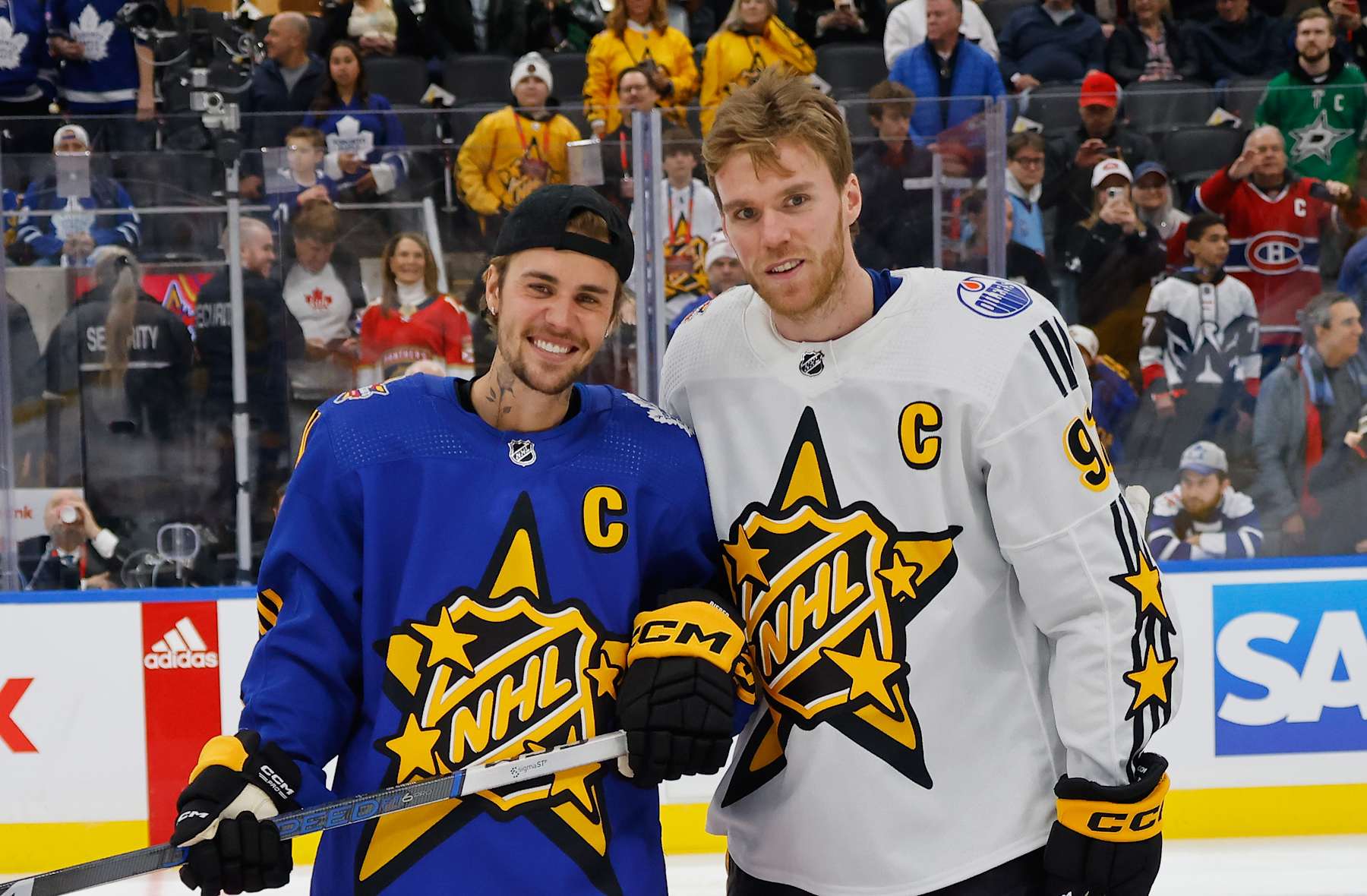 A Canadian legend and Justin Bieber.