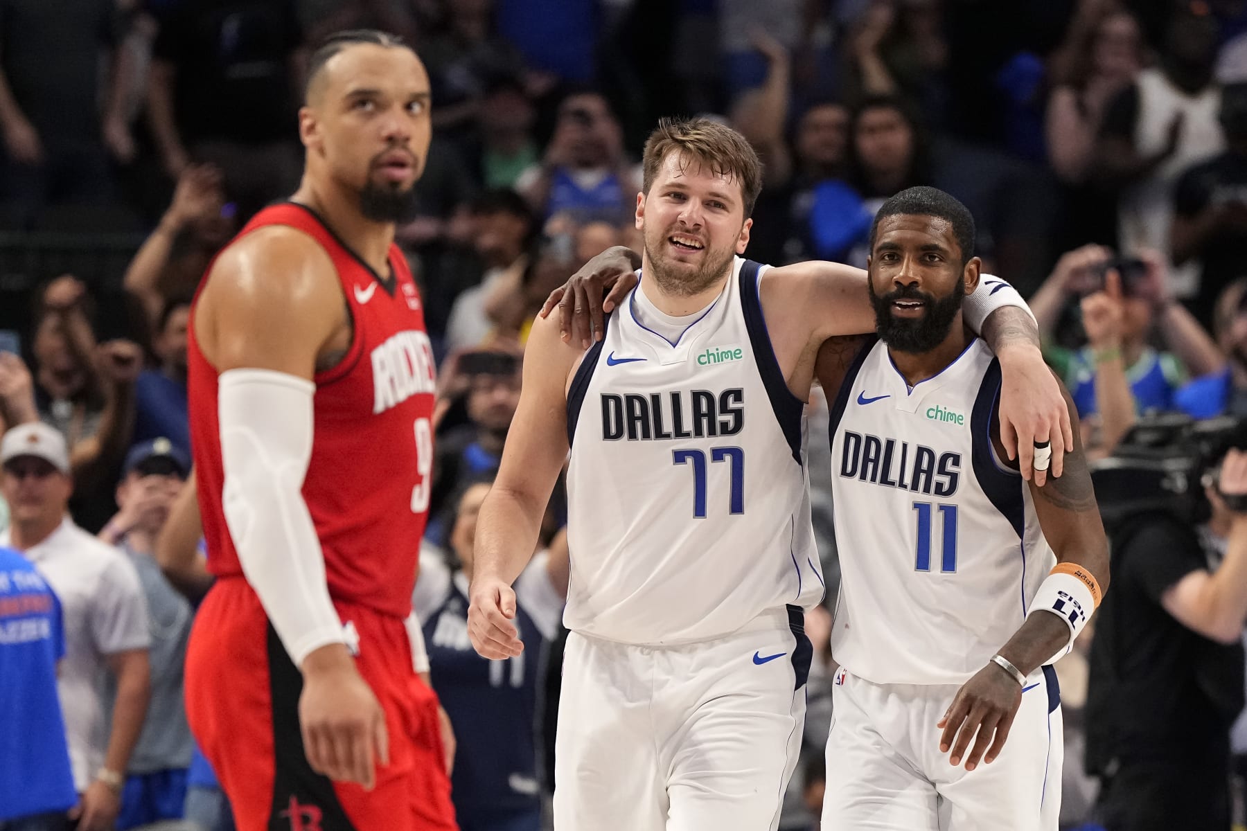 Luka DonÄiÄ and Kyrie Irving