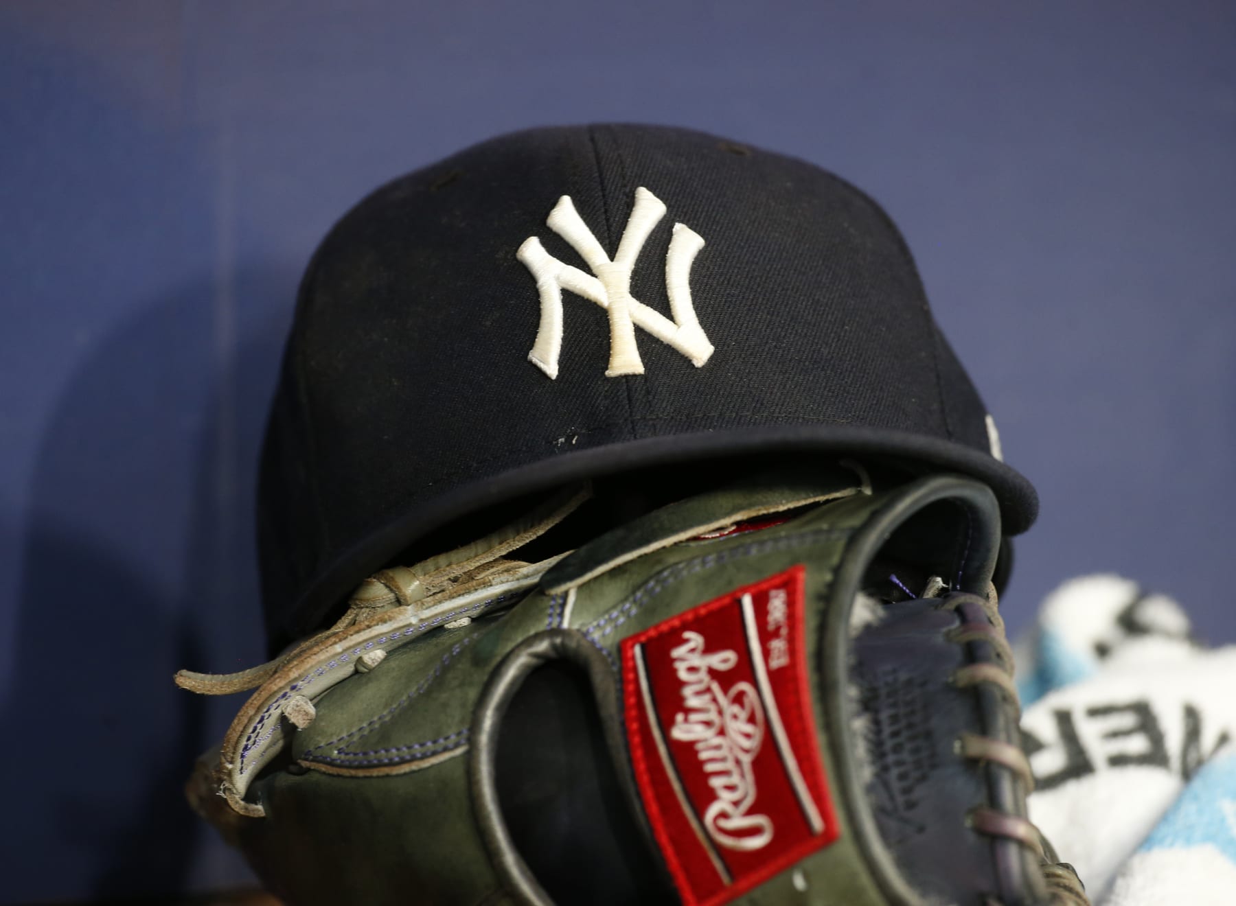 PITTSBURGH, PA - JULY 06:  A New York Yankees new era hat is seen in action against the Pittsburgh Pirates during inter-league play at PNC Park on July 6, 2022 in Pittsburgh, Pennsylvania.  (Photo by Justin K. Aller/Getty Images)