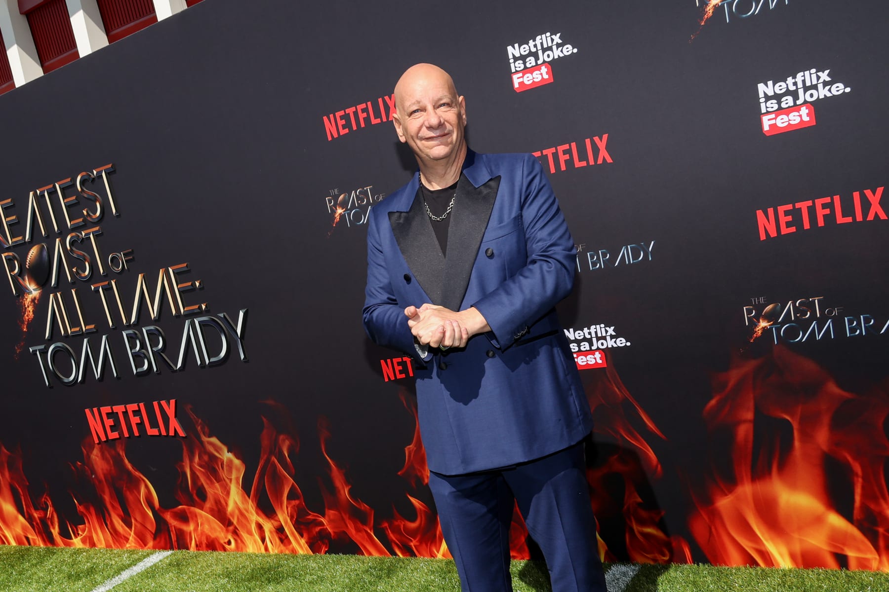 INGLEWOOD, CALIFORNIA - MAY 05: Jeff Ross attends Netflix Is A Joke Fest's "The Greatest Roast Of All Time: Tom Brady" at The Kia Forum on May 05, 2024 in Inglewood, California. (Photo by Monica Schipper/Getty Images)
