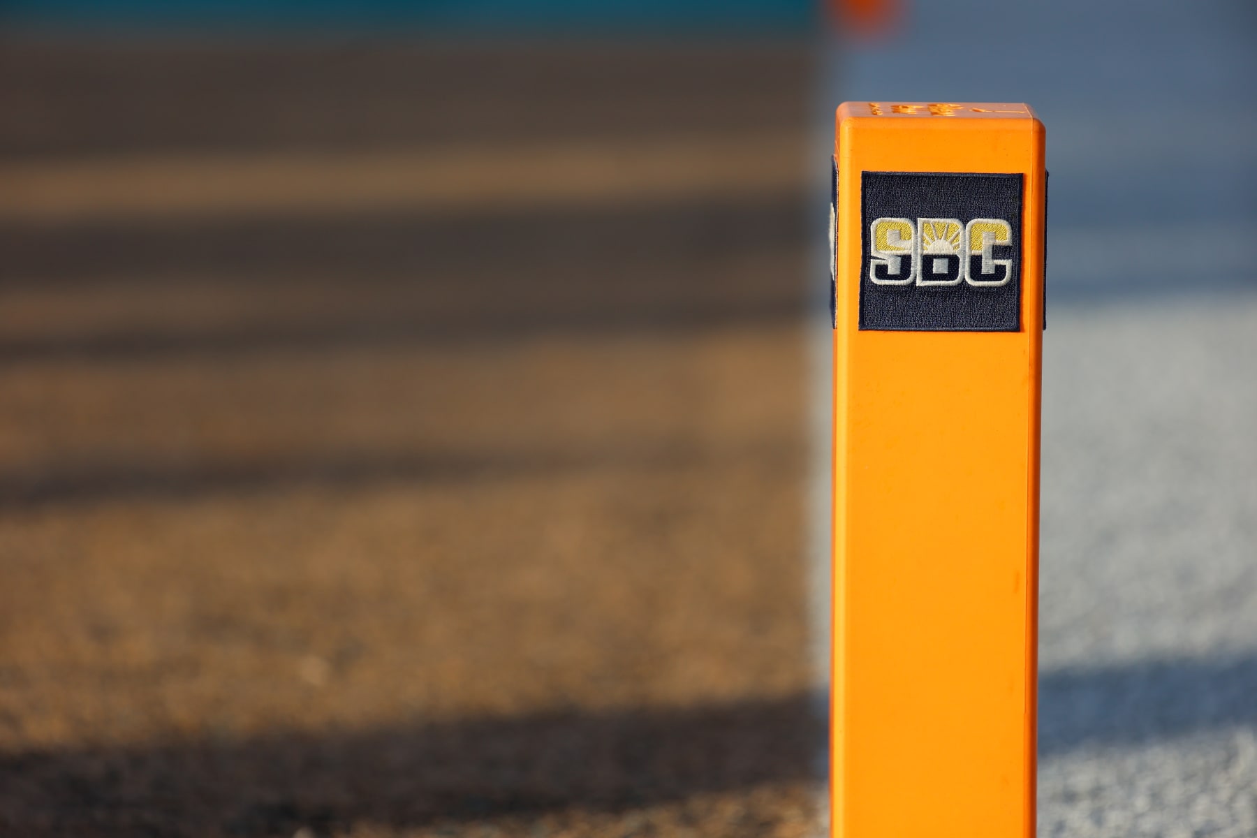 CONWAY, SOUTH CAROLINA - NOVEMBER 25: The Sun Belt Conference logo is shown on a pylon as the James Madison Dukes take on the Coastal Carolina Chanticleers at Brooks Stadium on November 25, 2023 in Conway, South Carolina. (Photo by Isaiah Vazquez/Getty Images)