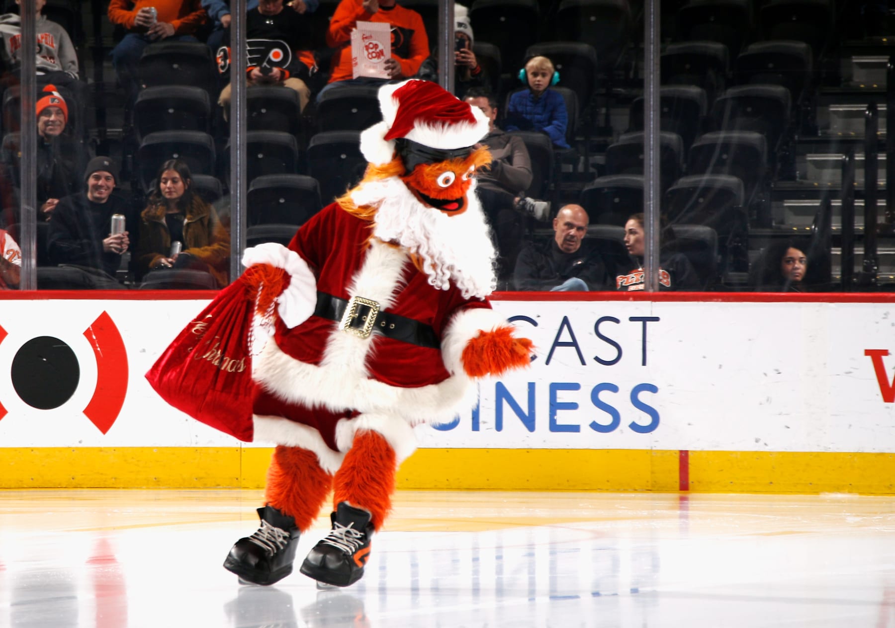 Everyone's favorite NHL-related Santa ... Gritty.