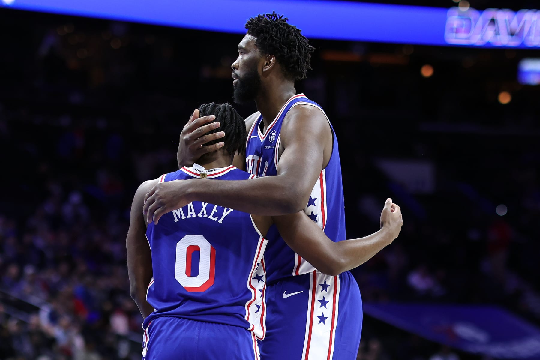 Tyrese Maxey and Joel Embiid