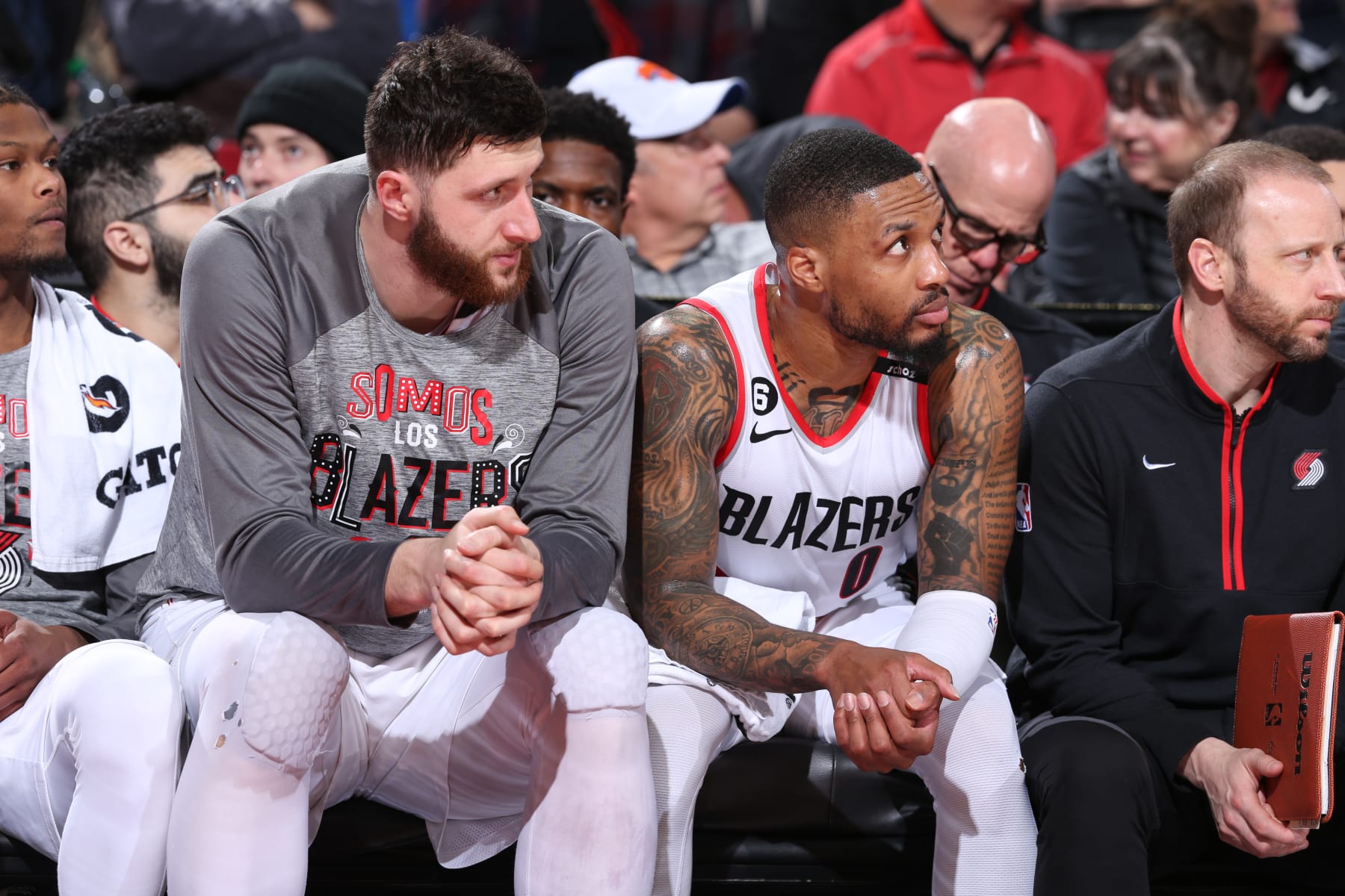 Jusuf NurkiÄ and Damian Lillard