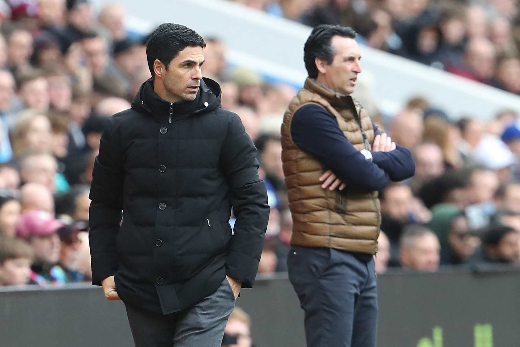 Mikel Arteta and Unai Emery.