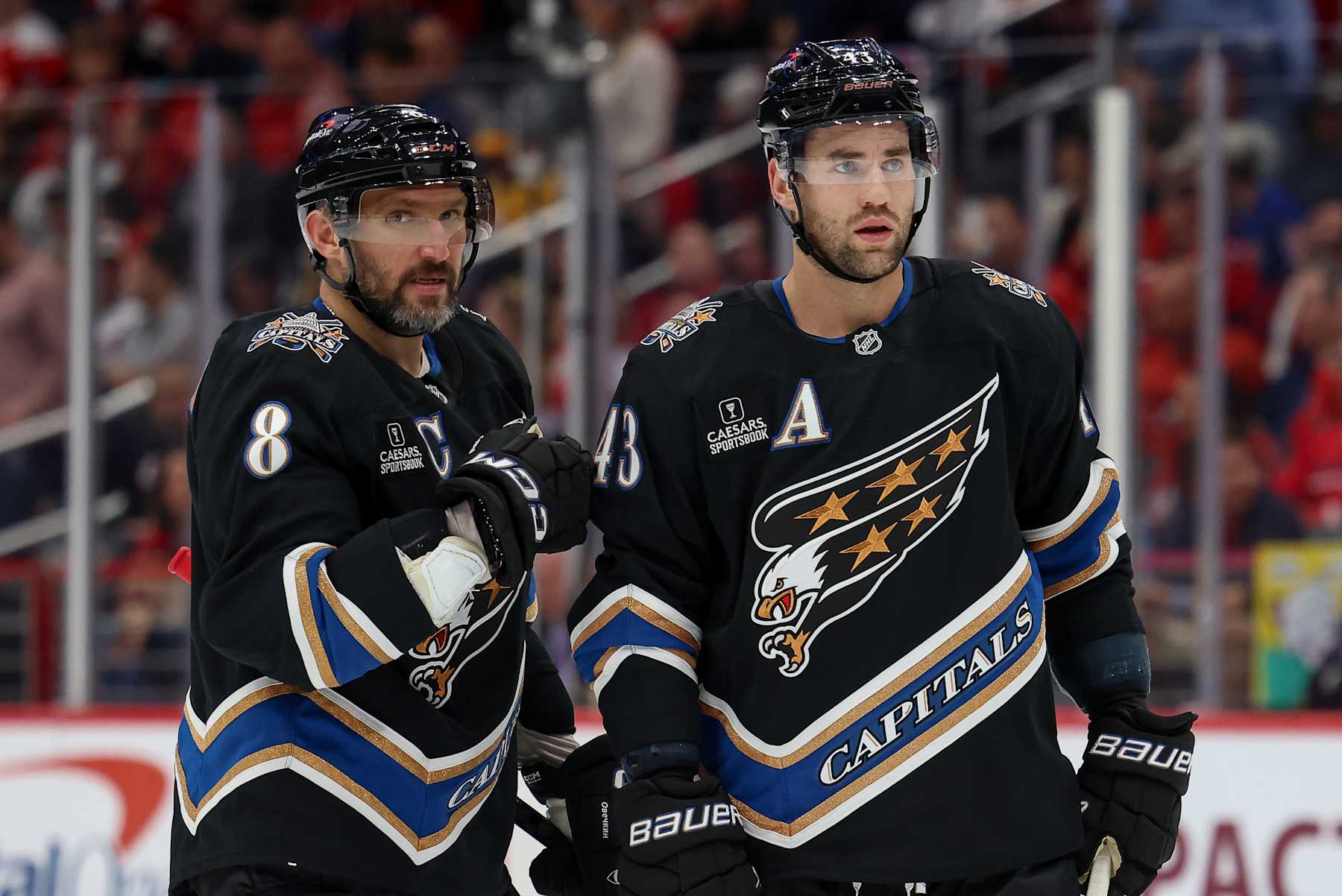Alex Ovechkin and Tom Wilson.