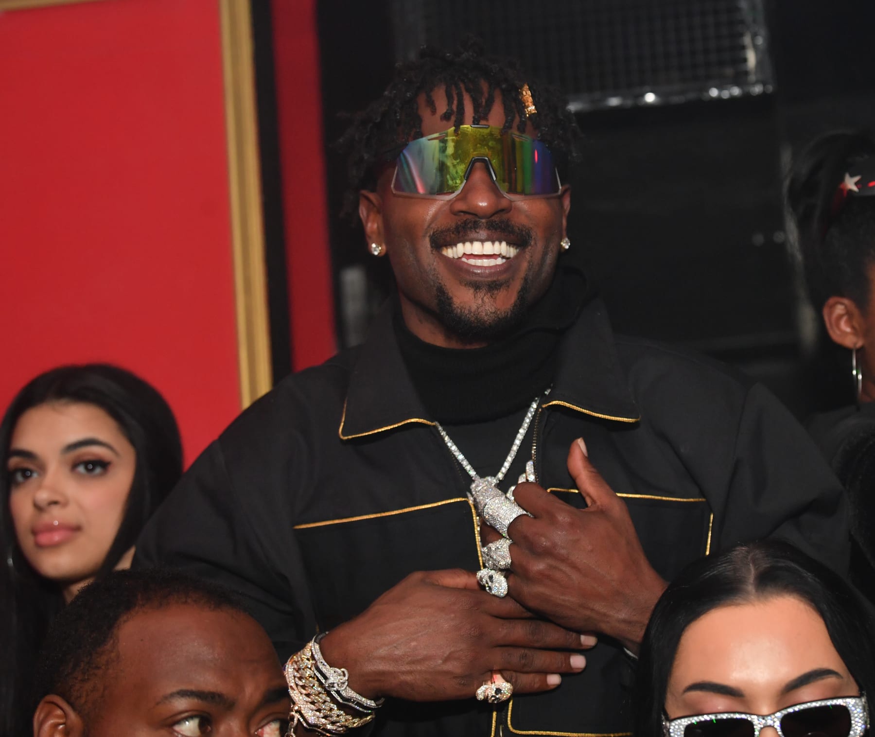 ATLANTA, GA - FEBRUARY 03: Antonio Brown attends Friday's at Red Martini Restaurant and Lounge on February 3, 2023 in Atlanta, Georgia.(Photo by Prince Williams/Wireimage)