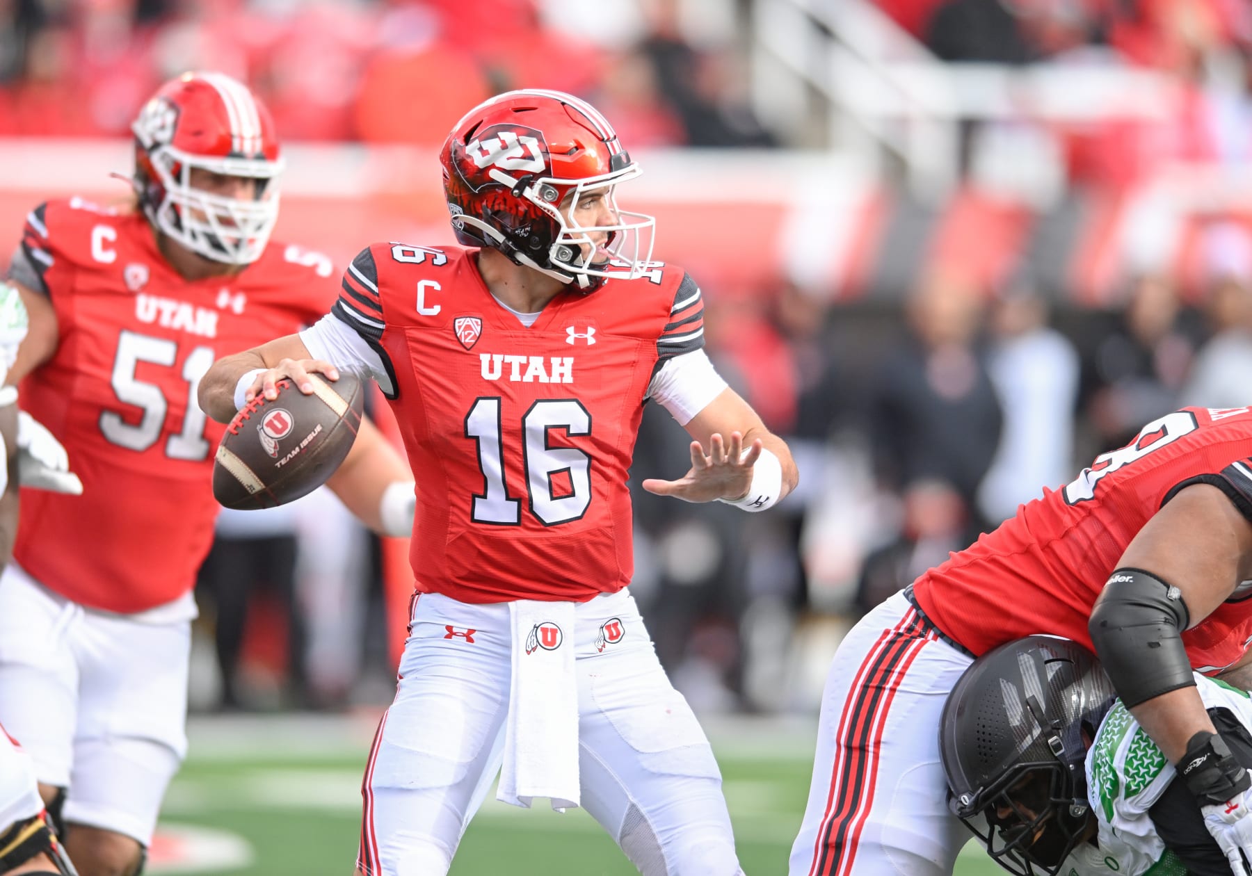 Utah Utes quarterback Bryson Barnes