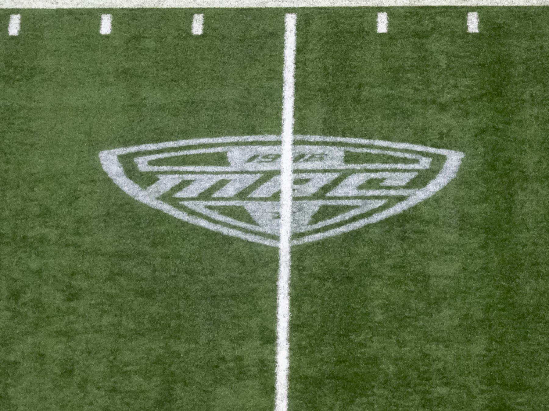 DETROIT, MI - DECEMBER 26: A MAC conference logo is pictured during the Quick Lane Bowl between the Bowling Green Falcons and the Minnesota Golden Gophers on December 26, 2023 at Ford Field in Detroit, Michigan. (Photo by Joseph Weiser/Icon Sportswire via Getty Images)