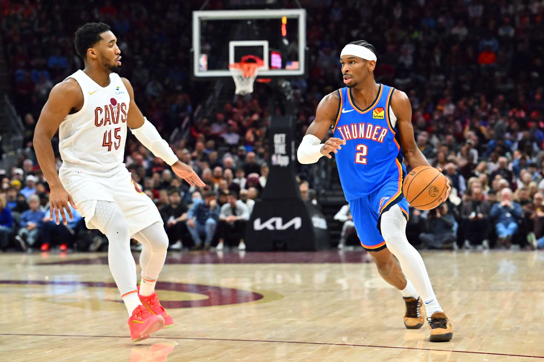 Donovan Mitchell and Shai Gilgeous-Alexander