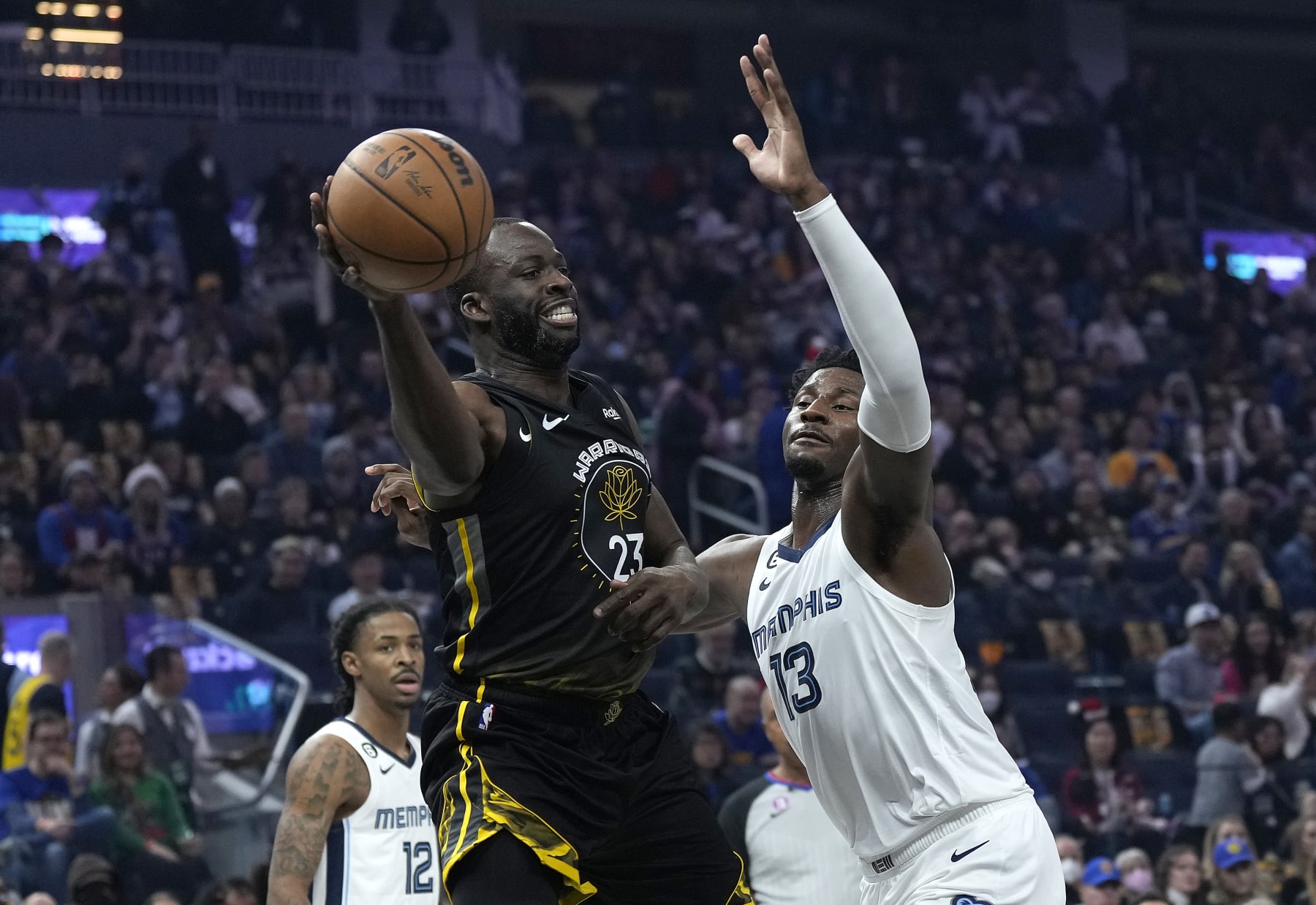 Draymond Green and Jaren Jackson Jr.