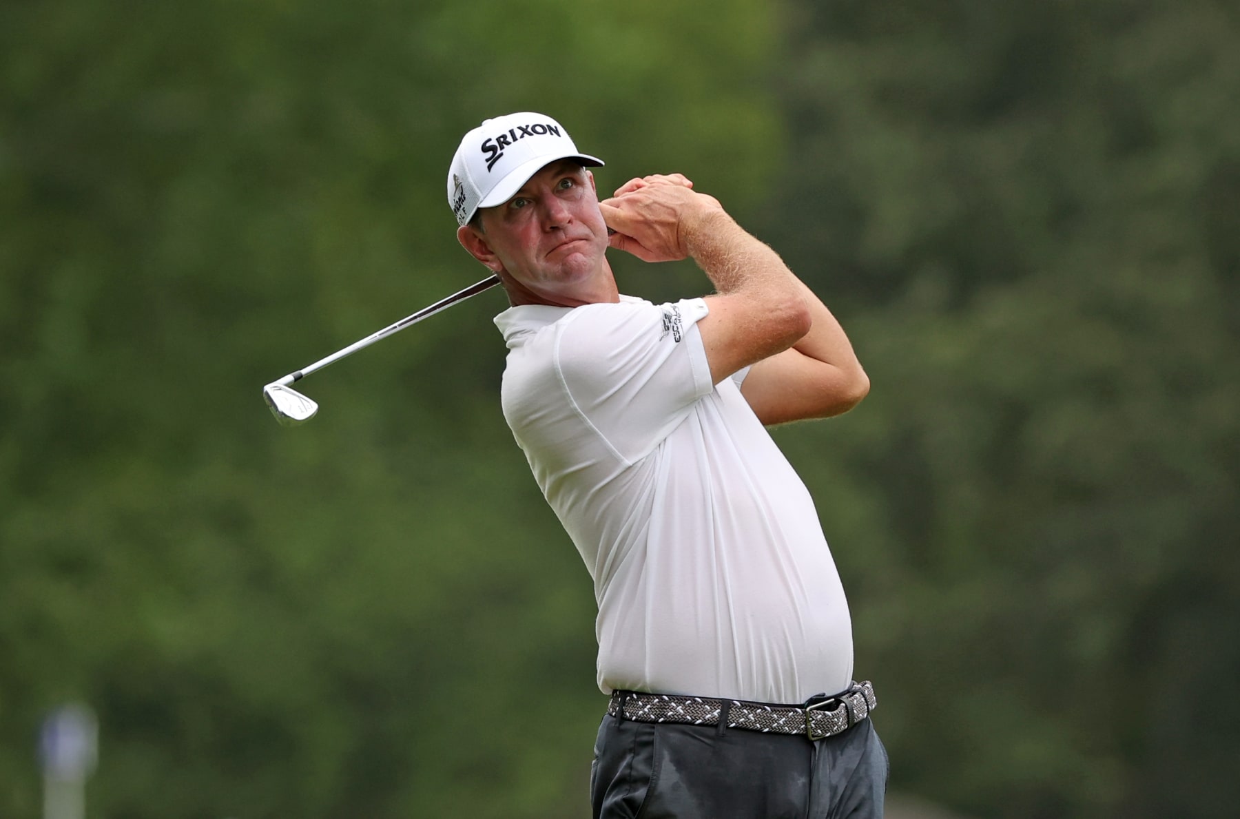 MEMPHIS, TENNESSEE - AUGUST 12: Lucas Glover of the United States  on the seventh hole during the third round of the FedEx St. Jude Championship at TPC Southwind on August 12, 2023 in Memphis, Tennessee. (Photo by Gregory Shamus/Getty Images)
