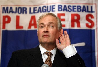 NEW YORK - DECEMBER 13: Major League Baseball Players Association Executive Director Donald M. Fehr speaks to the media after former Senator George J. Mitchell released his committee's findings on the steroids investigation December 13, 2007 in New York C