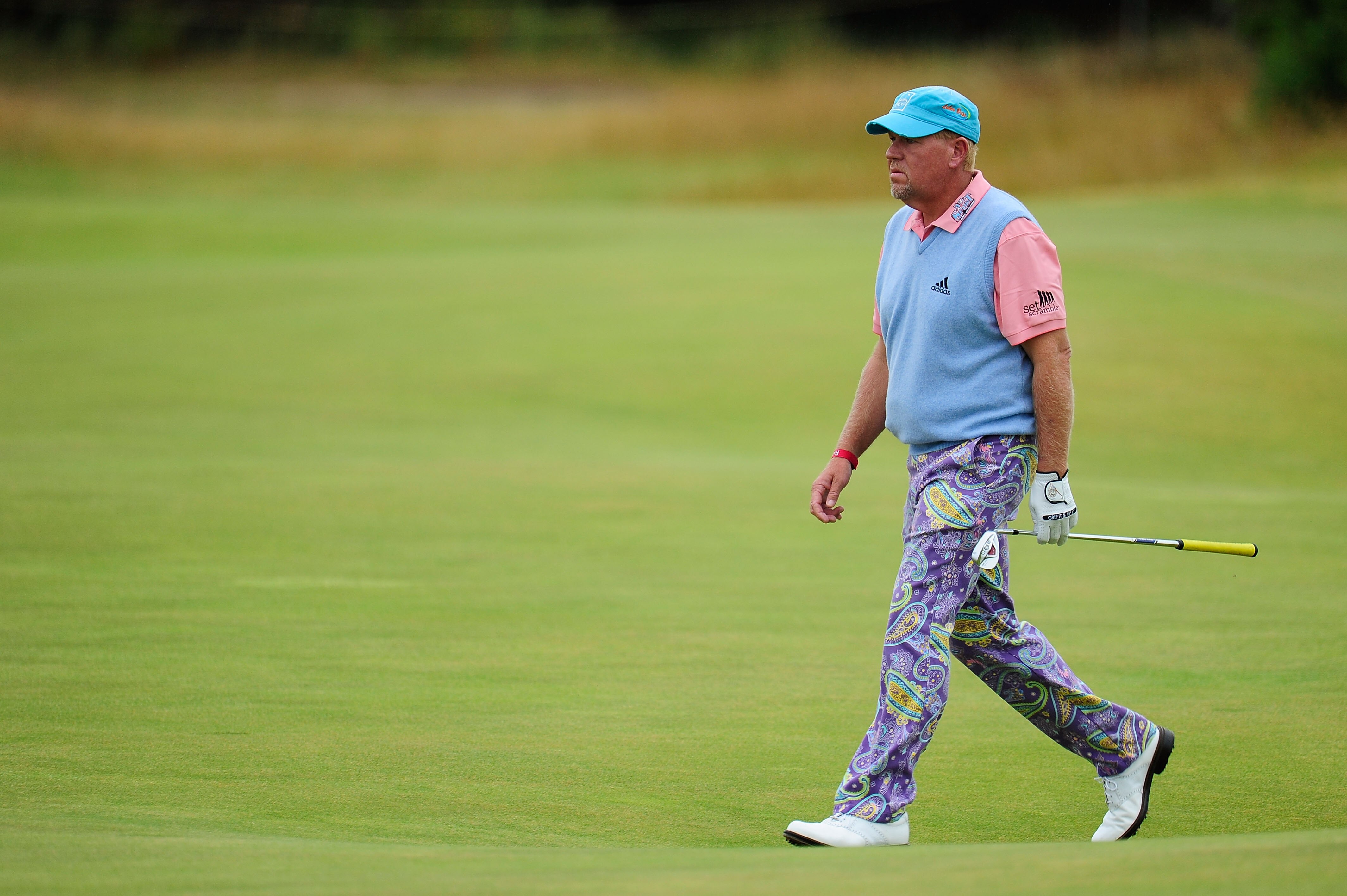 ST ANDREWS, SCOTLAND - JULY 15:  John Daly of the USA during the first round of the 139th Open Championship on the Old Course, St Andrews on July 15, 2010 in St Andrews, Scotland.  (Photo by Stuart Franklin/Getty Images)