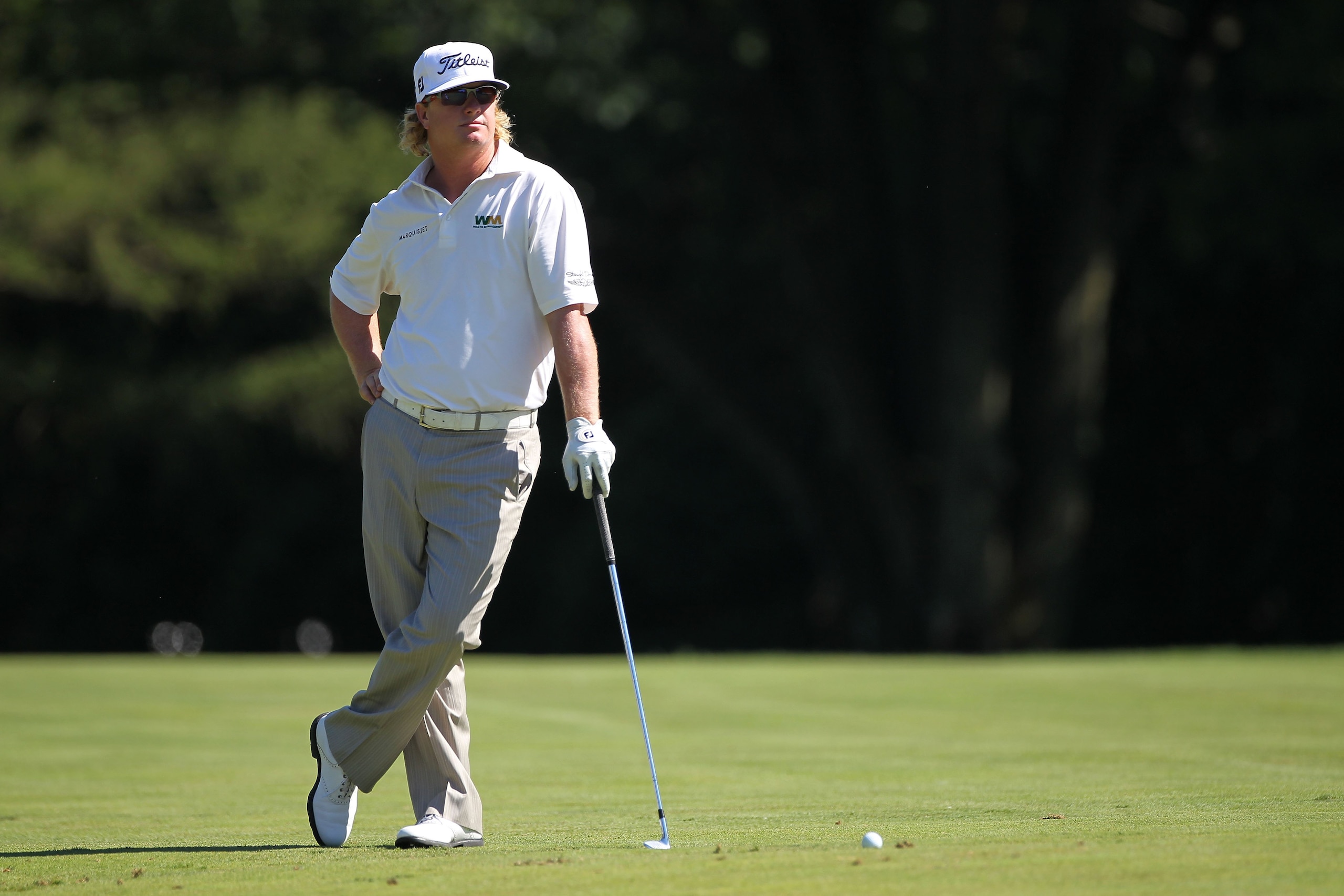 NEWTOWN SQUARE, PA - JULY 03:  Charley Hoffman looks on from the 13th fairway during the third round of the AT&T National at Aronimink Golf Club on July 3, 2010 in Newtown Square, Pennsylvania.  (Photo by Hunter Martin/Getty Images)