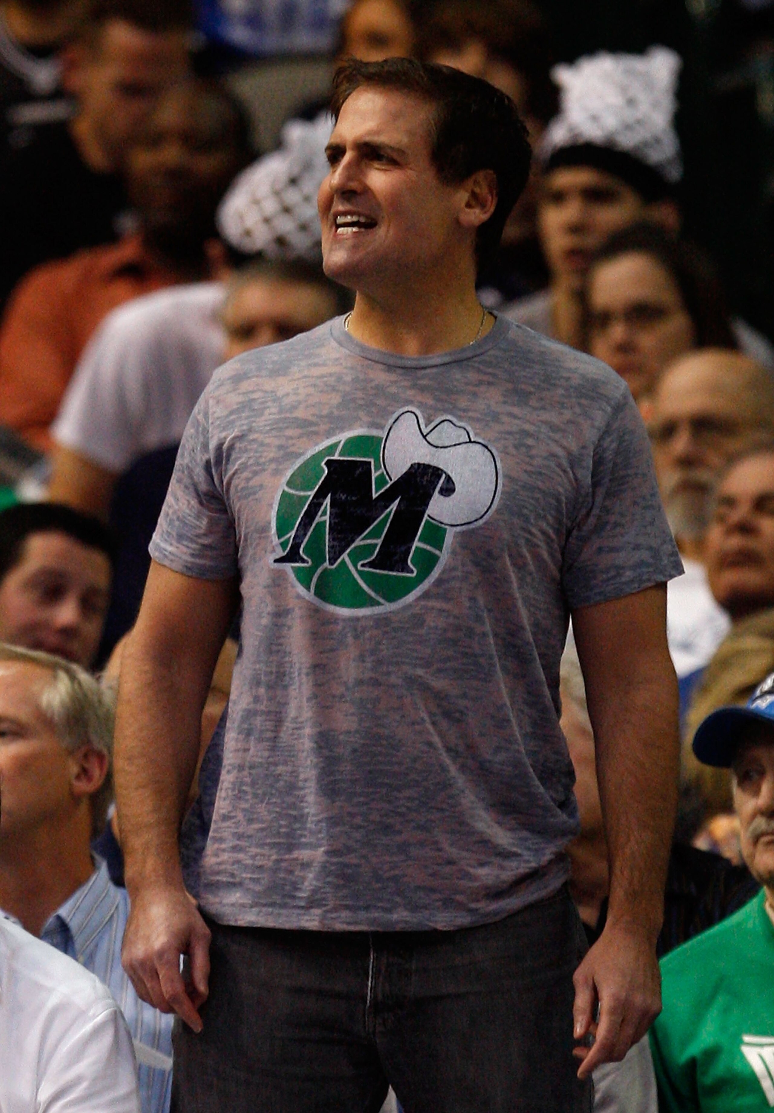 DALLAS - NOVEMBER 03:  Owner Mark Cuban of the Dallas Mavericks on November 3, 2009 at American Airlines Center in Dallas, Texas.  NOTE TO USER: User expressly acknowledges and agrees that, by downloading and/or using this Photograph, user is consenting t