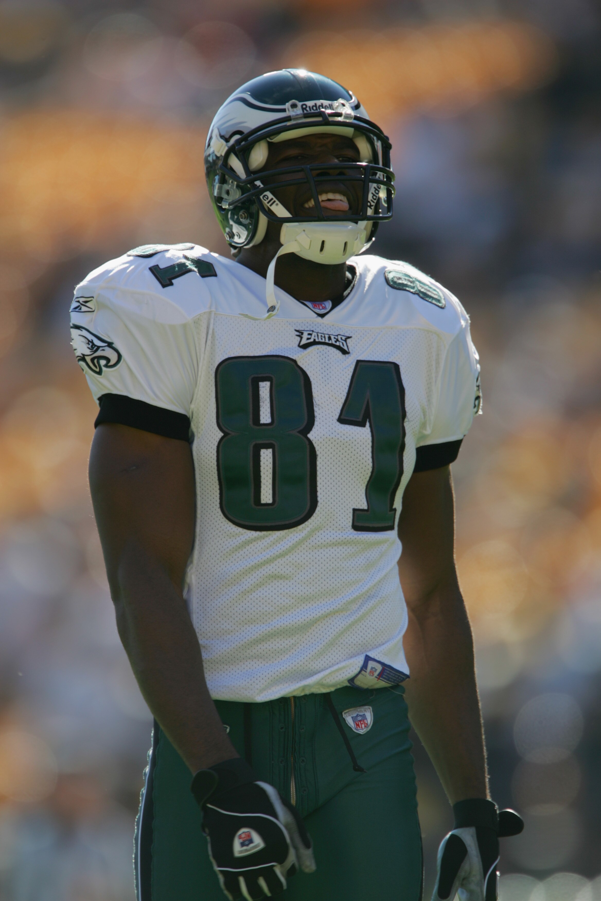 PITTSBURGH - NOVEMBER 7:  Wide receiver Terrell Owens #81 of the Philadelphia Eagles is on the field during the game against the Pittsburgh Steelers at Heinz Field on November 7, 2004 in Pittsburgh, Pennsylvania. The Steelers defeated the Eagles 27-3.  (P