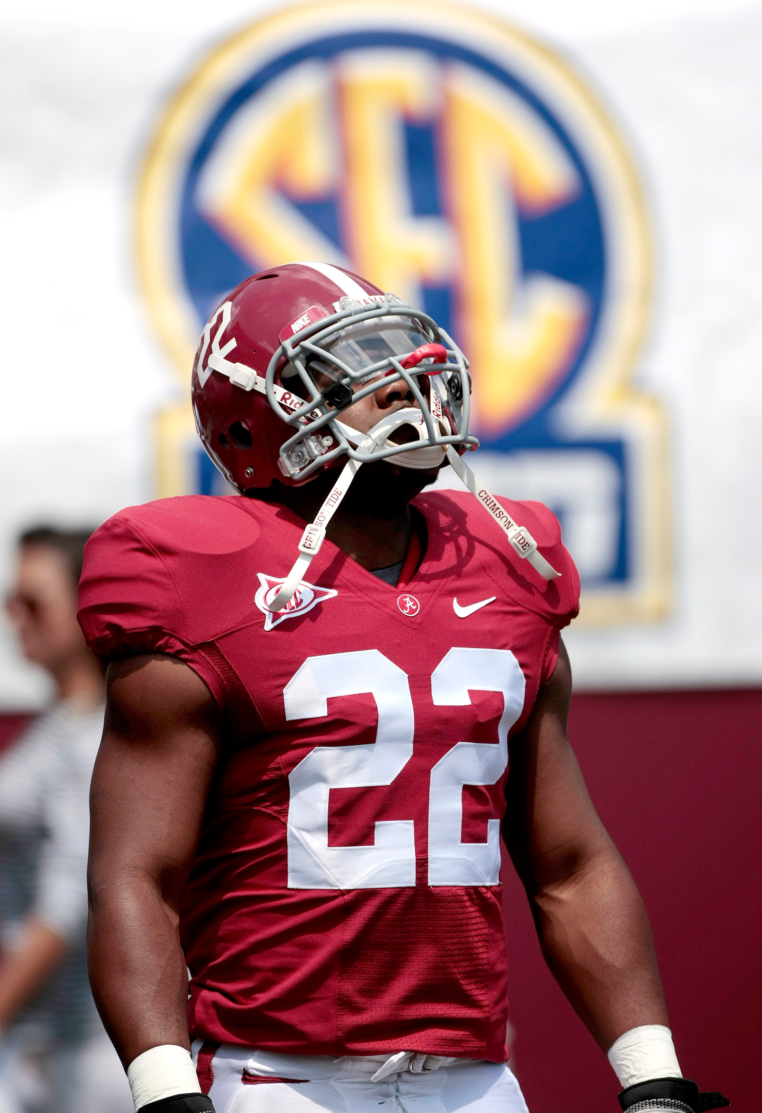 TUSCALOOSA, AL - APRIL 17: Heisman Trophy winner Mark Ingram #22 waits for a punt during the Alabama spring game at Bryant Denny Stadium on April 17, 2010 in Tuscaloosa, Alabama. (Photo by Dave Martin/Getty Images)