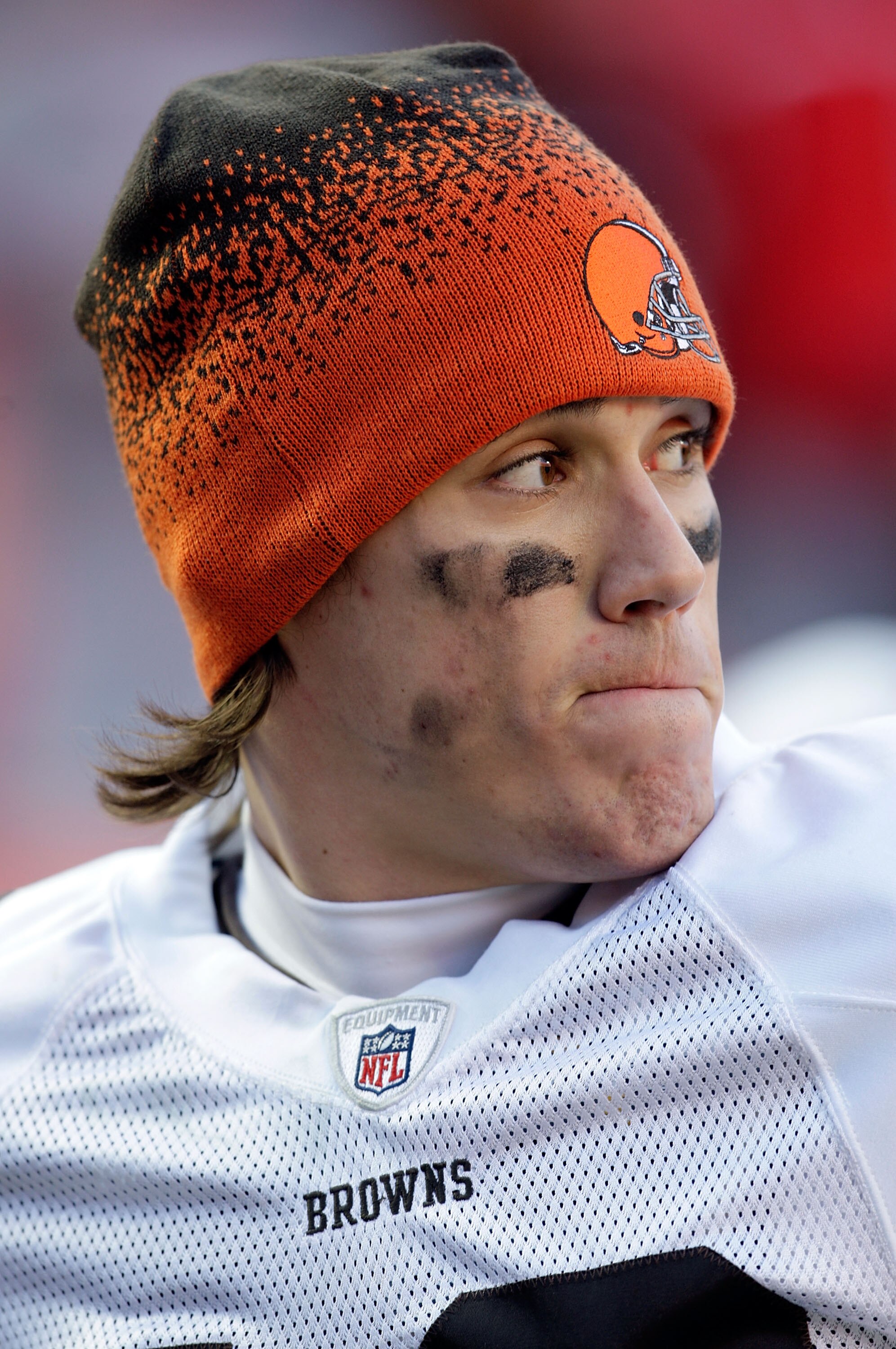 KANSAS CITY, MO - DECEMBER 20:  Quarterback Brady Quinn #10 of the Cleveland Browns looks on during the game against the Kansas City Chiefs on December 20, 2009 at Arrowhead Stadium in Kansas City, Missouri.  (Photo by Jamie Squire/Getty Images)