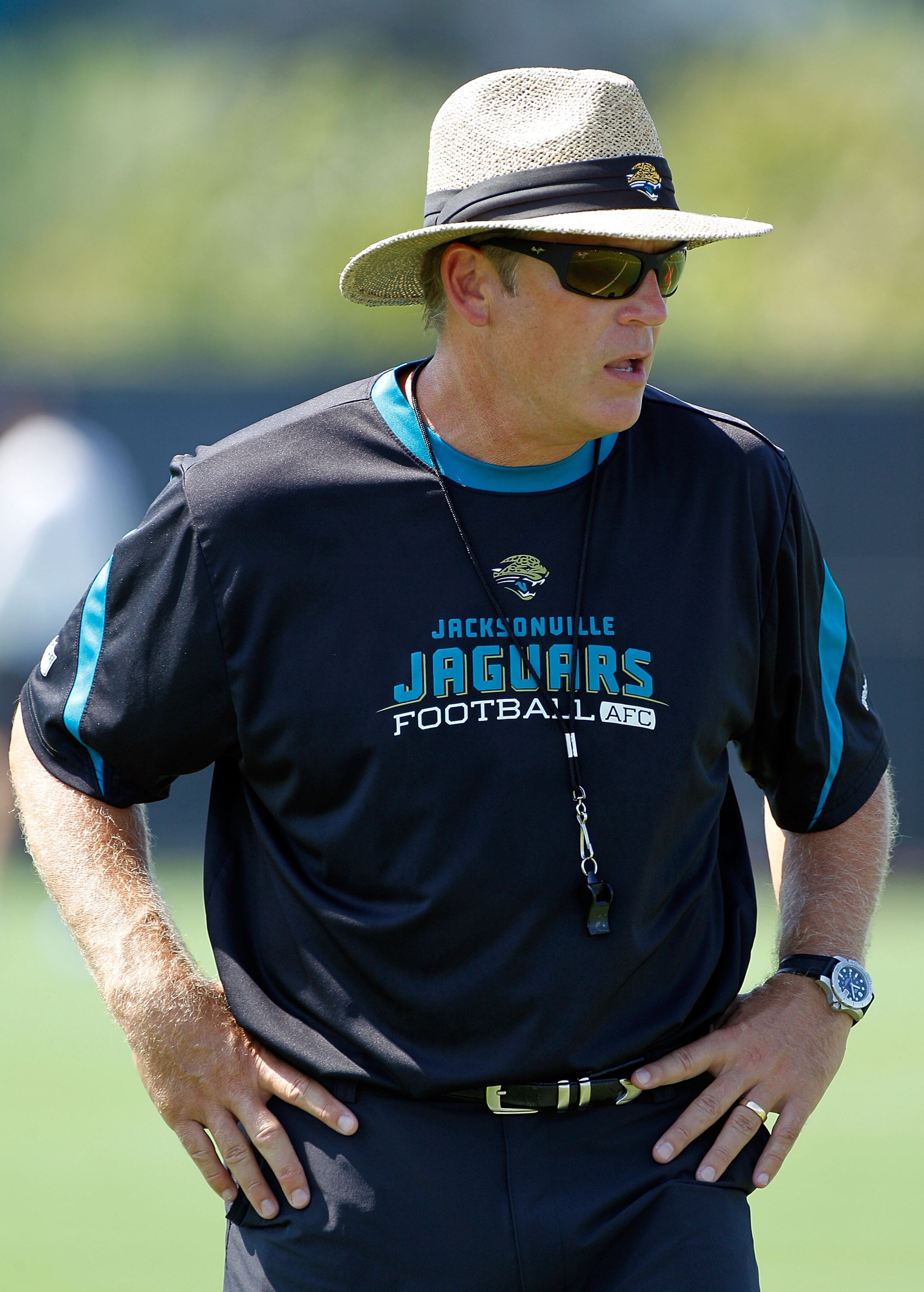 JACKSONVILLE, FL - JULY 30: Head coach Jack Del Rio of the Jacksonville Jaguars during the first day of Training Camp at EverBank Field on July 30, 2010 in Jacksonville, Florida. (Photo by Sam Greenwood/Getty Images) JACKSONVILLE, FL - JULY 30: Head coach Jack Del Rio of the Jacksonville Jaguars during the first day of Training Camp at EverBank Field on July 30, 2010 in Jacksonville, Florida. (Photo by Sam Greenwood/Getty Images)