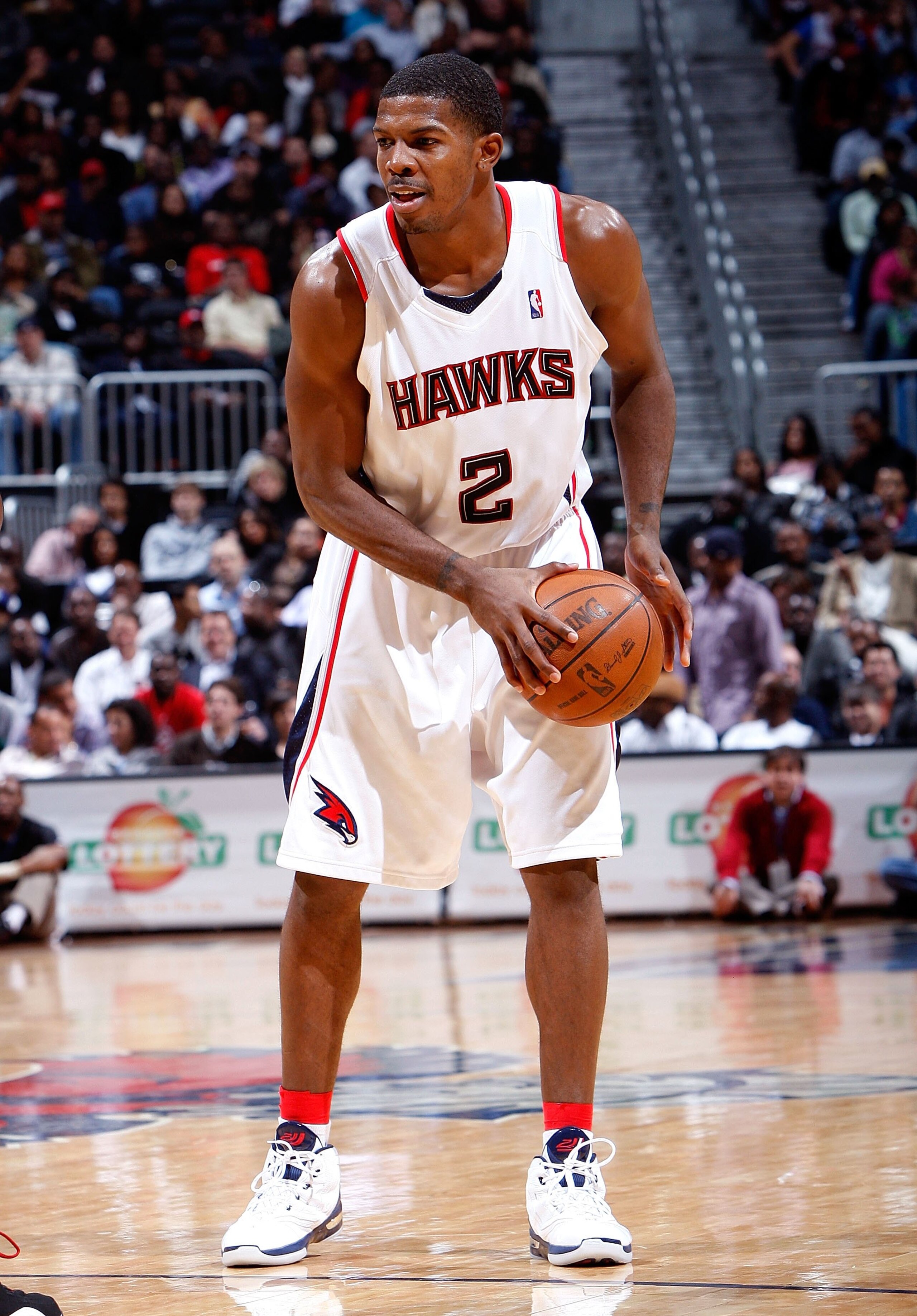 ATLANTA - NOVEMBER 18:  Joe Johnson #2 of the Atlanta Hawks against the Miami Heat at Philips Arena on November 18, 2009 in Atlanta, Georgia.  (Photo by Kevin C. Cox/Getty Images)