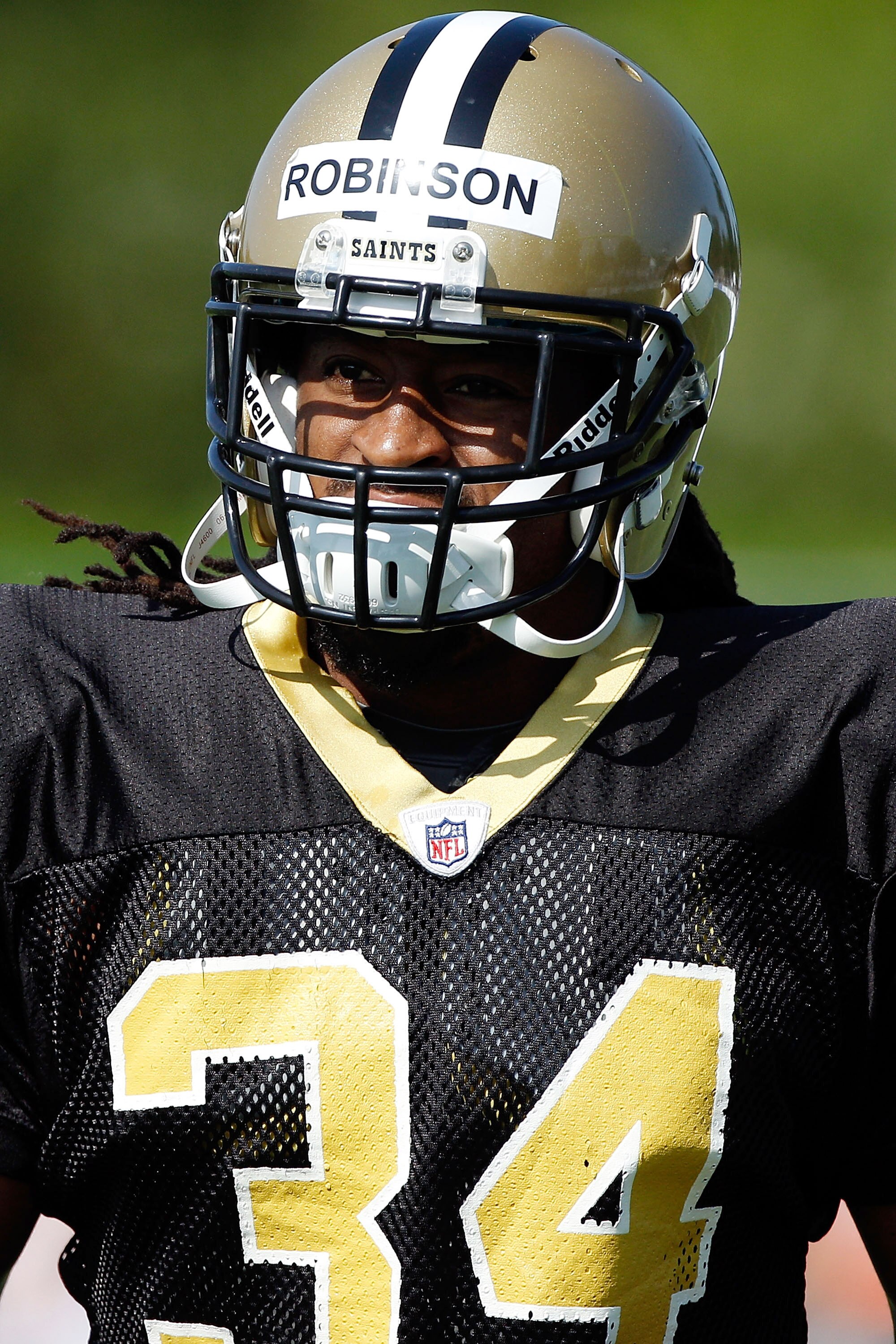 METAIRIE, LA - JULY 30:  Patrick Robinson #34 of the New Orleans Saints during the first day of Training Camp on July 30, 2010 in Metairie, Louisiana.  (Photo by Chris Graythen/Getty Images)