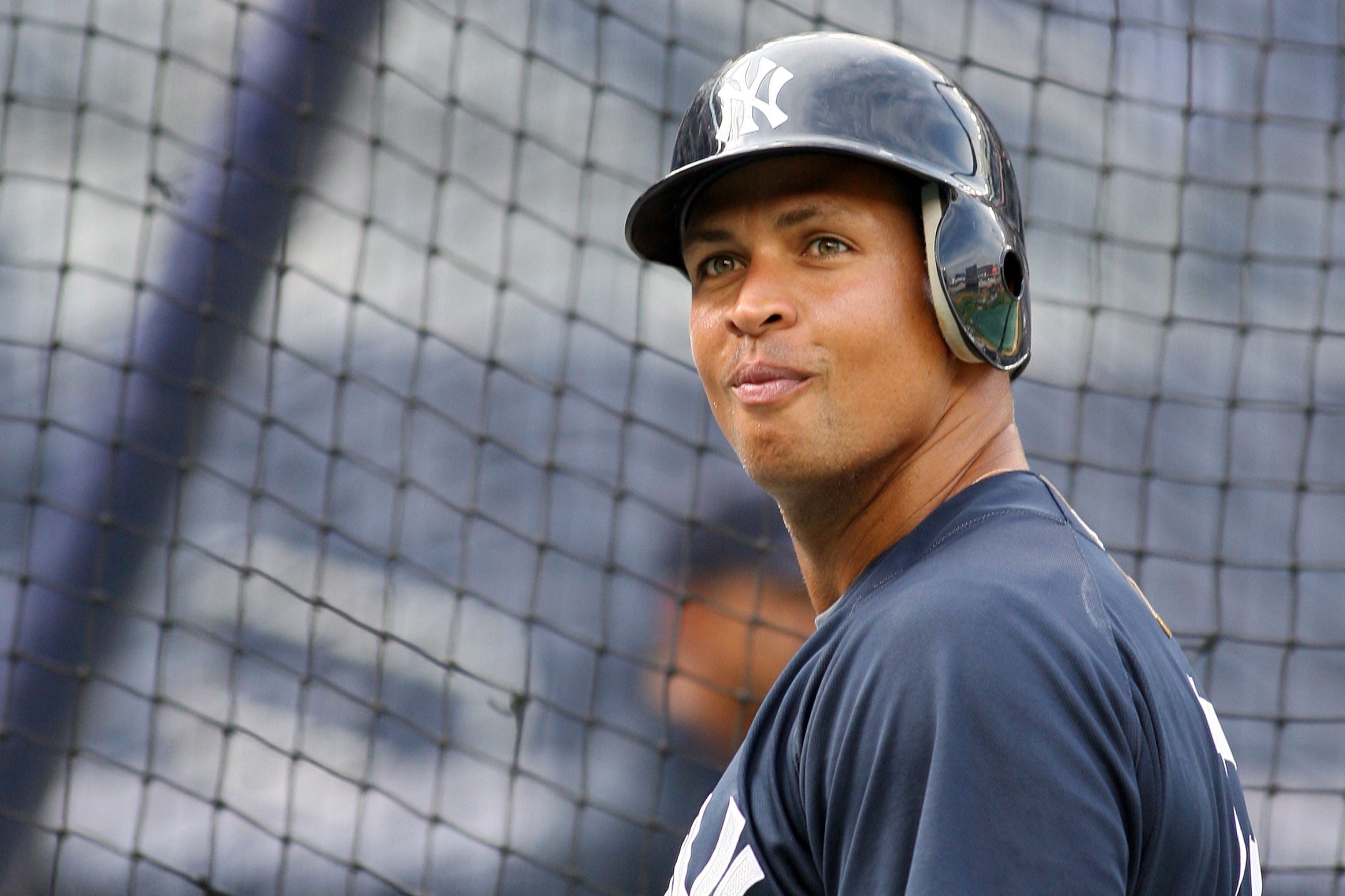 NEW YORK - AUGUST 02:  Alex Rodriguez #13 of the New York Yankees looks on during batting practice before playing against the Toronto Blue Jays on August 2, 2010 at Yankee Stadium in the Bronx borough of New York City.  (Photo by Michael Heiman/Getty Imag
