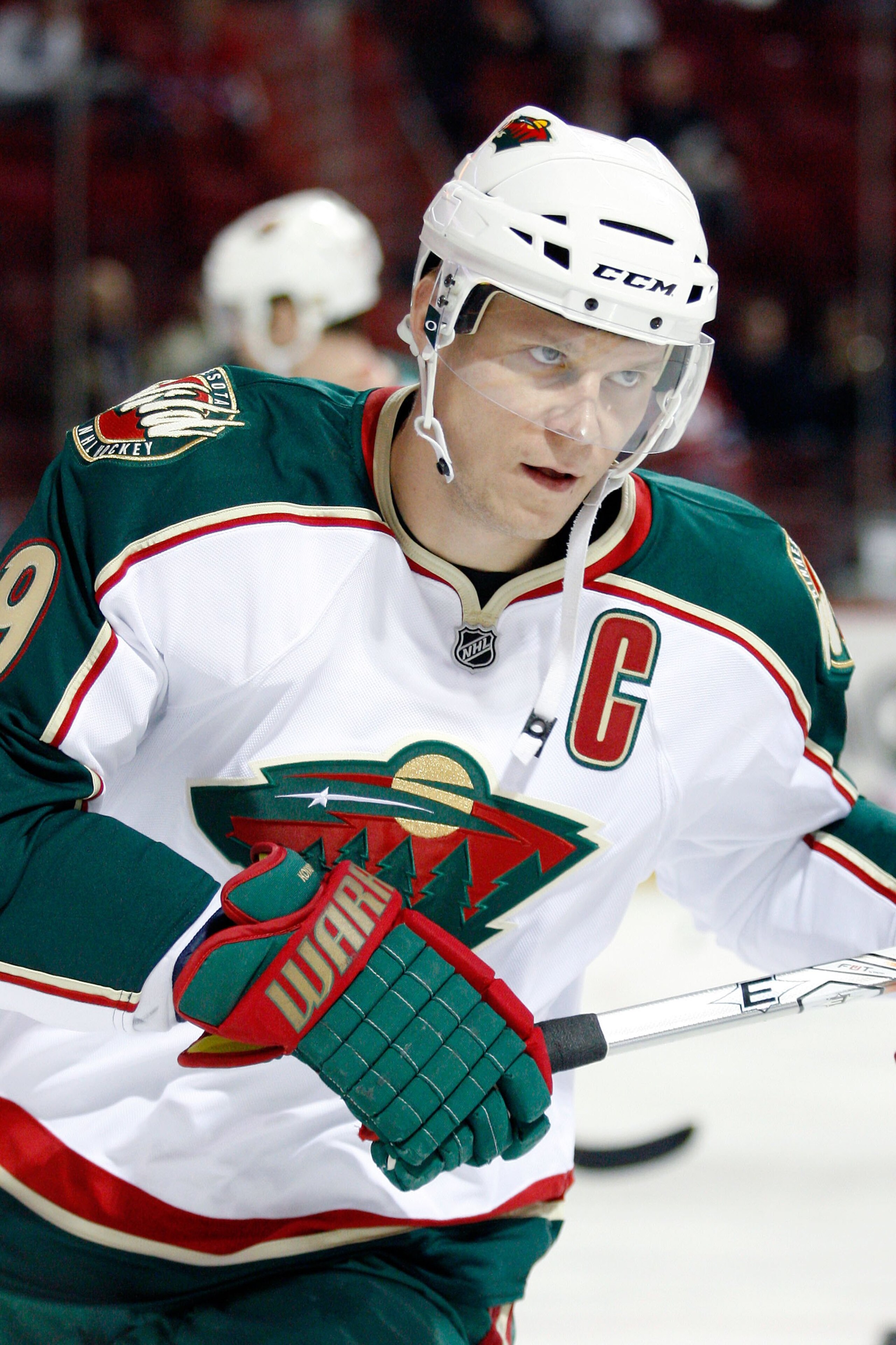 MONTREAL- DECEMBER 17:  Mikko Koivu #9 of the Minnesota Wild skates during the warm up period prior to facing the Montreal Canadiens in their NHL game on December 17, 2009 at the Bell Centre in Montreal, Quebec, Canada.  The Wild defeated the Canadiens 3-