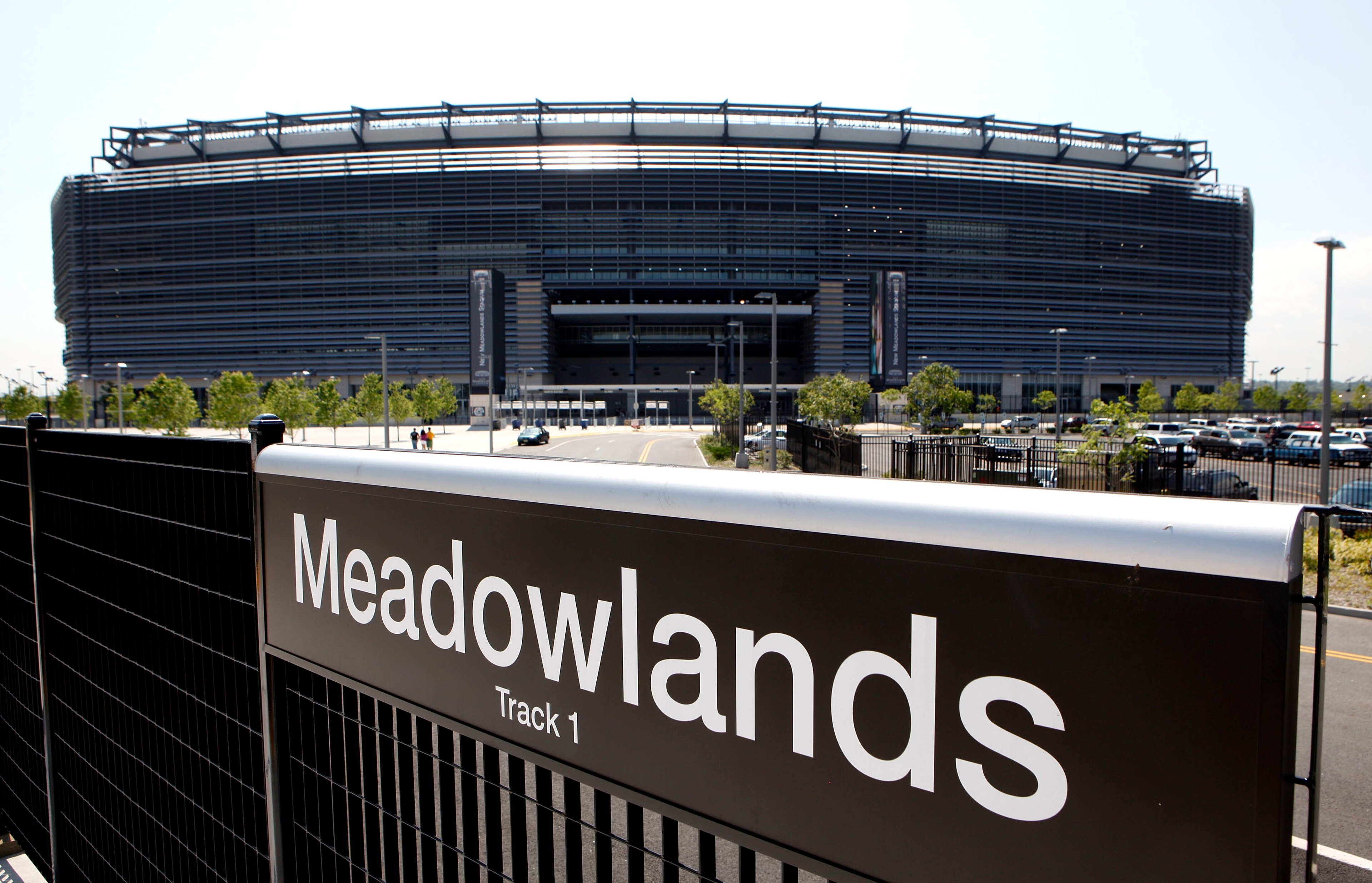 EAST RUTHERFORD, NJ - MAY 25:  The New Meadowlands Stadium is seen on May 25, 2010 in East Rutherford, New Jersey. The NFL has annouced that the 2014 Super Bowl will be played in the Meadowlands.  (Photo by Jeff Zelevansky/Getty Images)