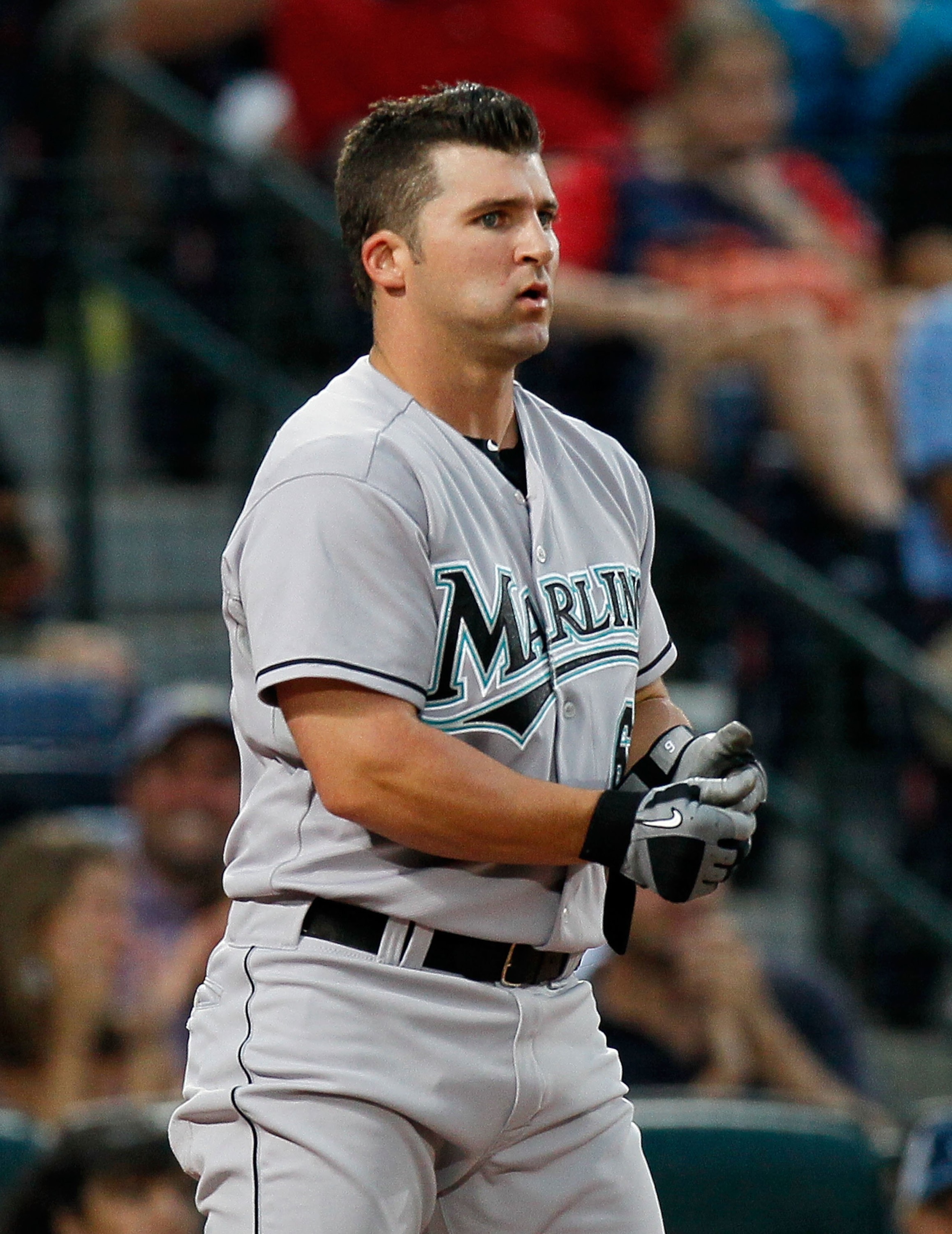 ATLANTA - JULY 02: Dan Uggla #6 of the Florida Marlins against the Atlanta Braves at Turner Field on July 2, 2010 in Atlanta, Georgia. (Photo by Kevin C. Cox/Getty Images) ATLANTA - JULY 02: Dan Uggla #6 of the Florida Marlins against the Atlanta Braves at Turner Field on July 2, 2010 in Atlanta, Georgia. (Photo by Kevin C. Cox/Getty Images)