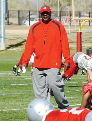 New Mexico head coach Mike Locksley is hoping to spin his roots in the D.C. area connect with Kouandjio.