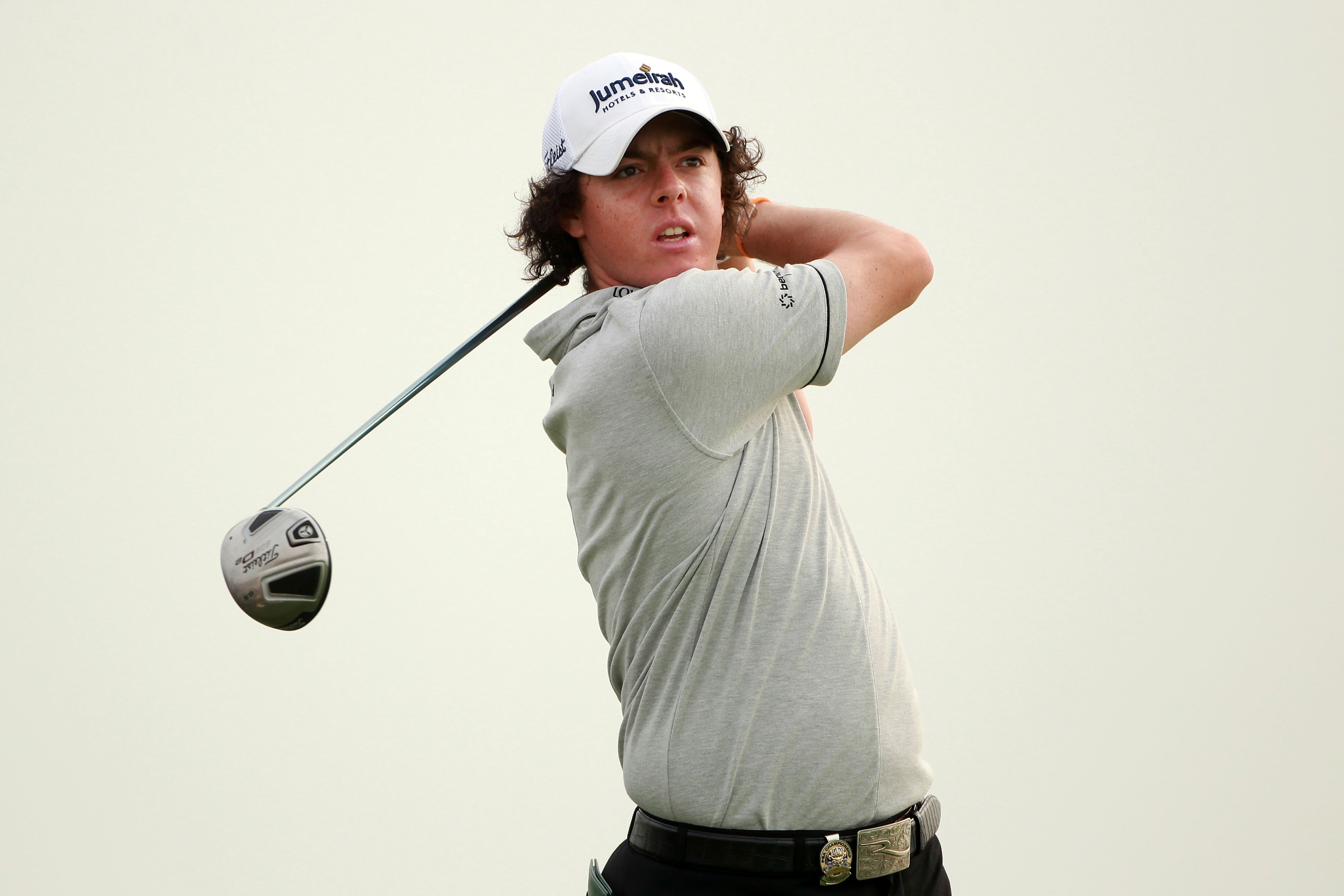 KOHLER, WI - AUGUST 10:  Rory McIlroy of Northern Ireland hits a tee shot during a practice round prior to the start of the 92nd PGA Championship on the Straits Course at Whistling Straits on August 10, 2010 in Kohler, Wisconsin.  (Photo by Andrew Redingt