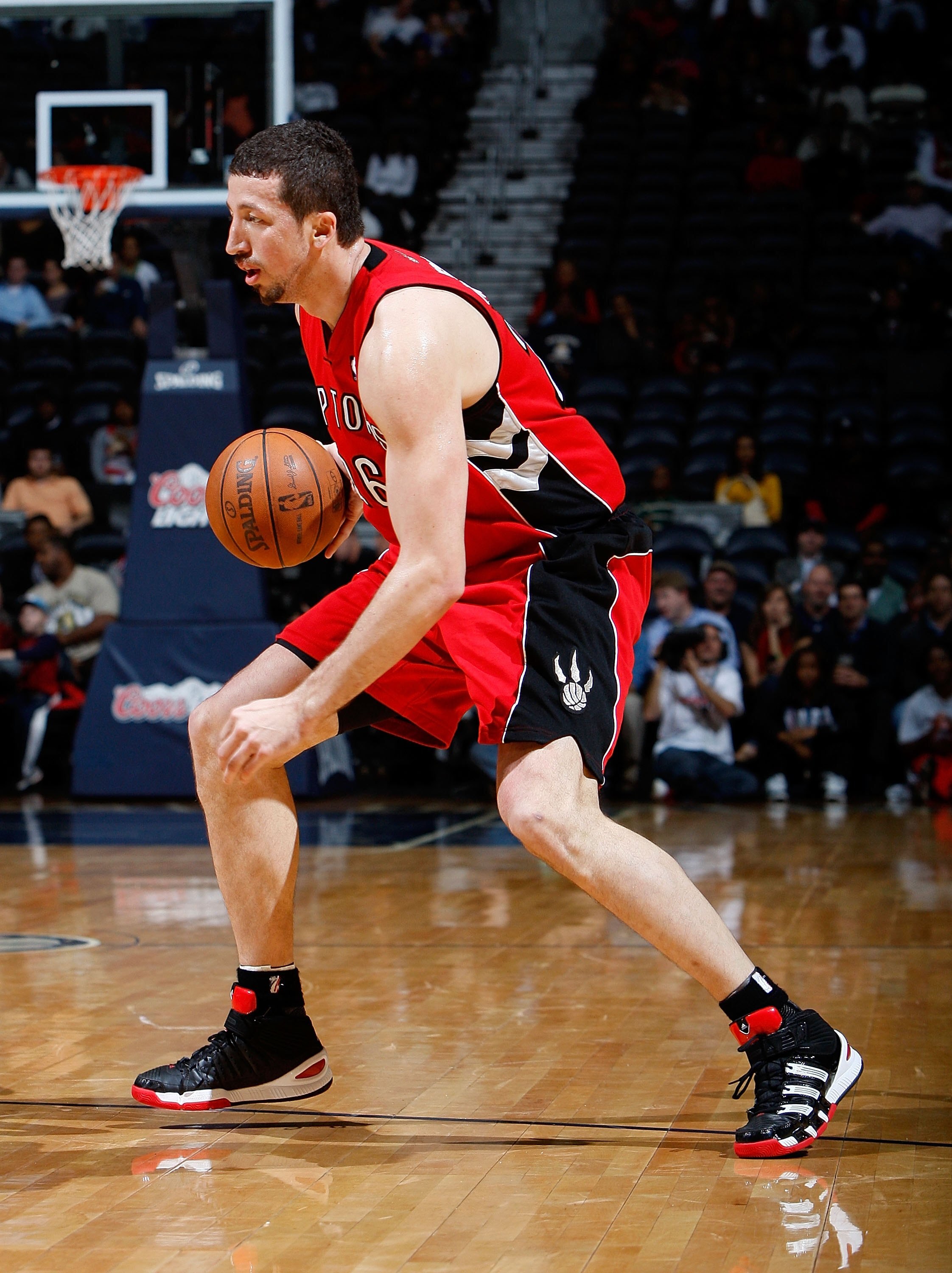 ATLANTA - DECEMBER 02:  Hedo Turkoglu #26 of the Toronto Raptors against the Atlanta Hawks at Philips Arena on December 2, 2009 in Atlanta, Georgia.  NOTE TO USER: User expressly acknowledges and agrees that, by downloading and/or using this Photograph, U