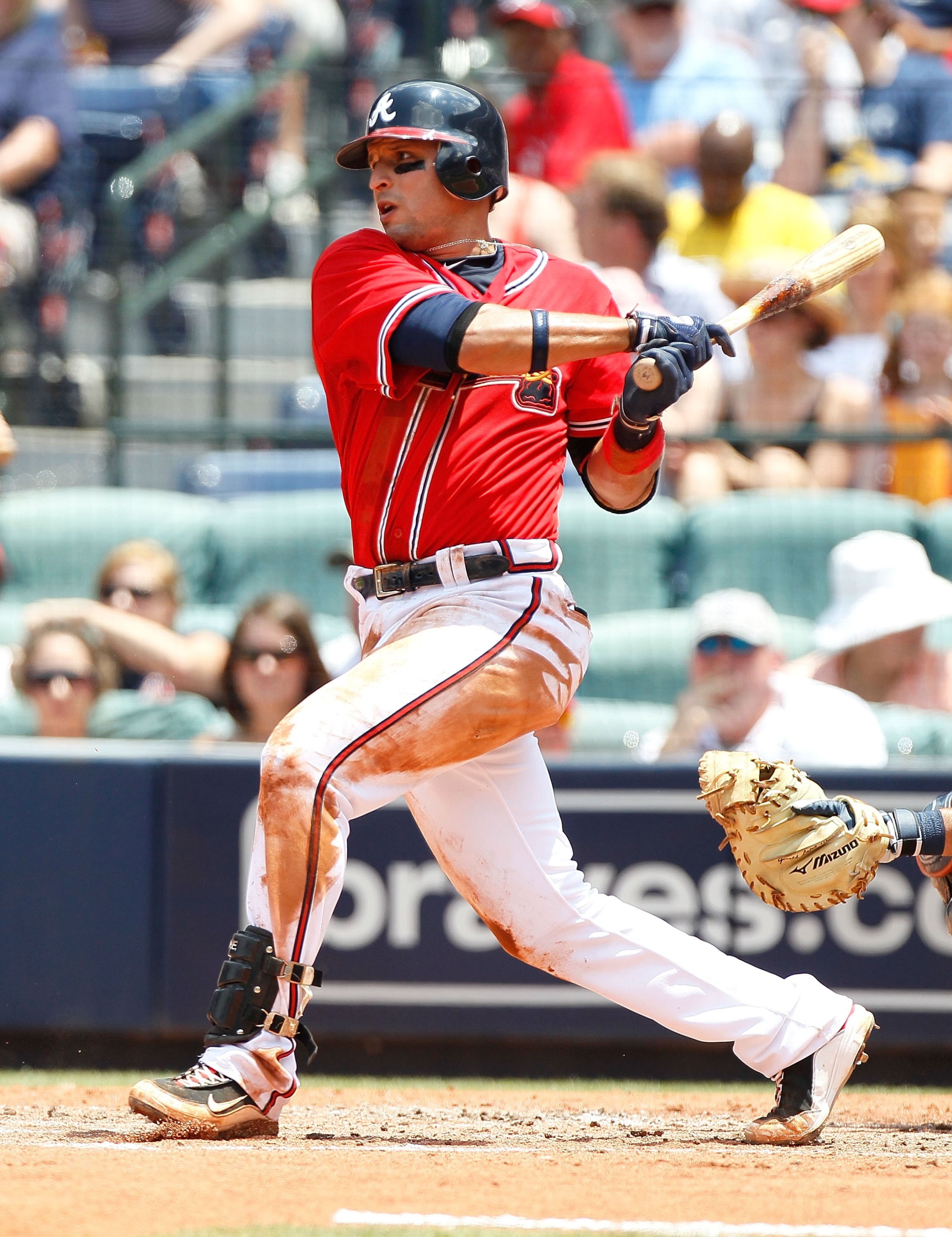 ATLANTA - JUNE 27:  Martin Prado #14 of the Atlanta Braves against the Detroit Tigers at Turner Field on June 27, 2010 in Atlanta, Georgia.  (Photo by Kevin C. Cox/Getty Images)