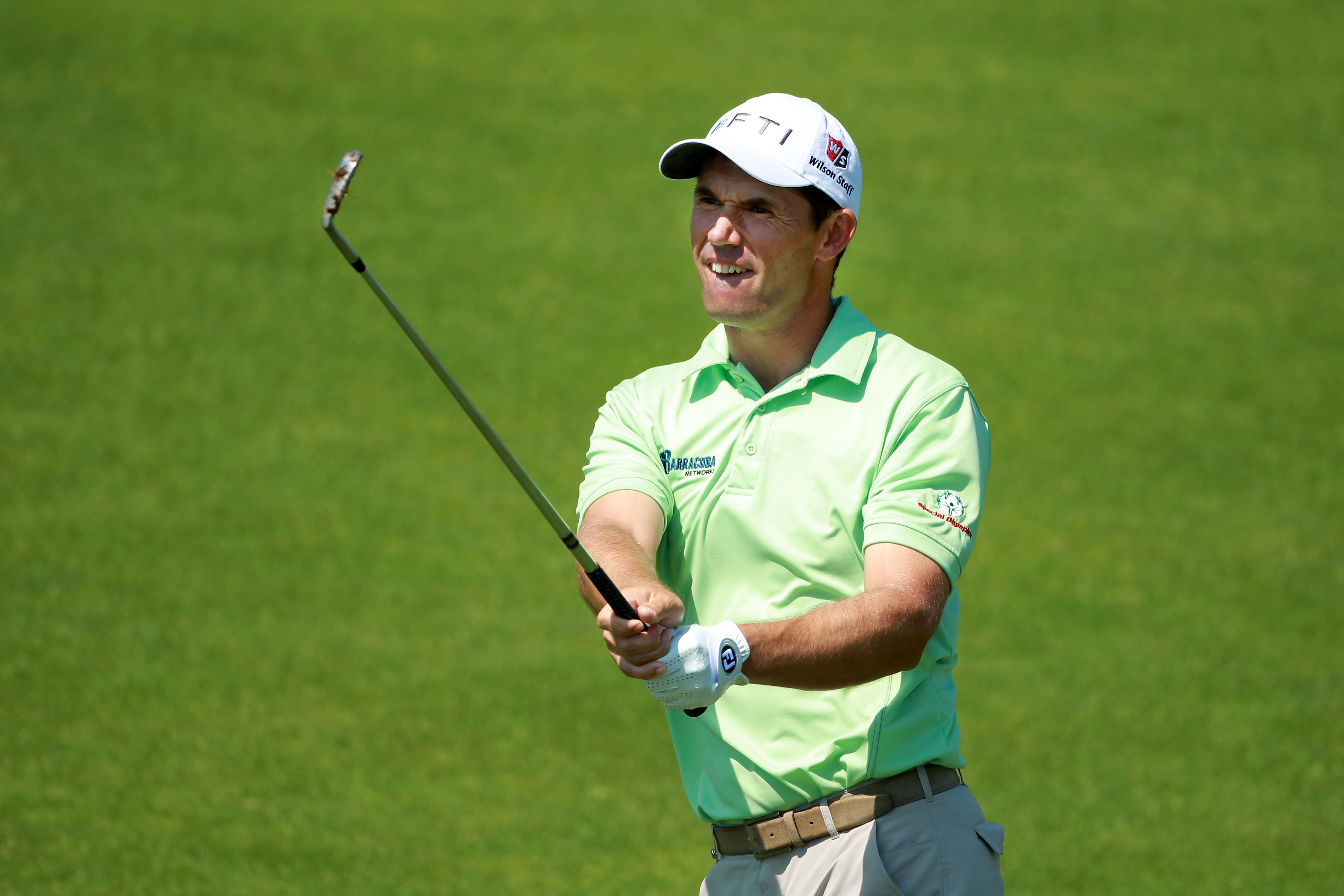 KOHLER, WI - AUGUST 12:  Padraig Harrington of Ireland watches a shot on the 14th hole during the first round of the 92nd PGA Championship on the Straits Course at Whistling Straits on August 12, 2010 in Kohler, Wisconsin.  (Photo by Andrew Redington/Gett