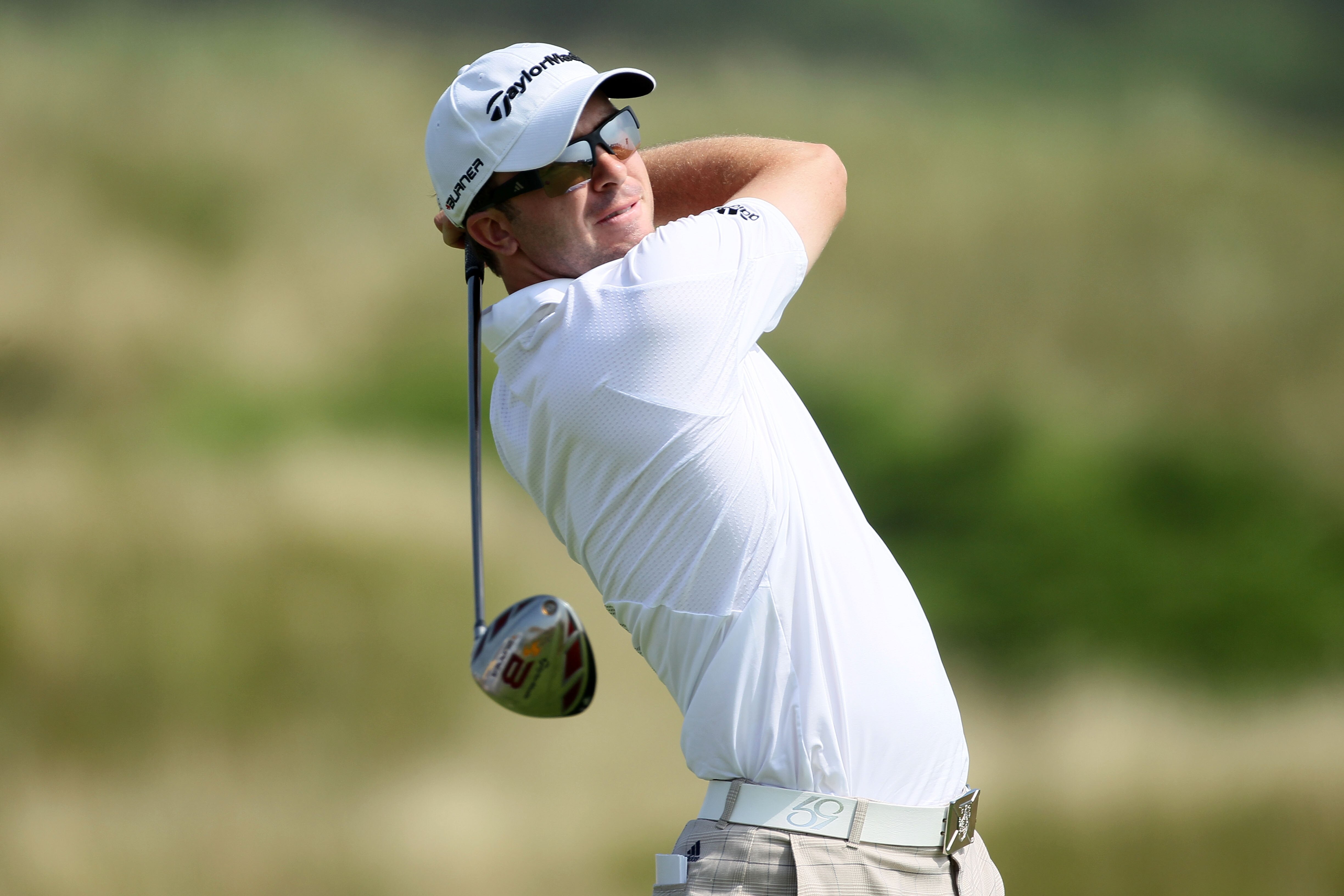 KOHLER, WI - AUGUST 12:  Martin Laird of Scotland hits his tee shot on the second hole during the first round of the 92nd PGA Championship on the Straits Course at Whistling Straits on August 12, 2010 in Kohler, Wisconsin.  (Photo by Andy Lyons/Getty Imag