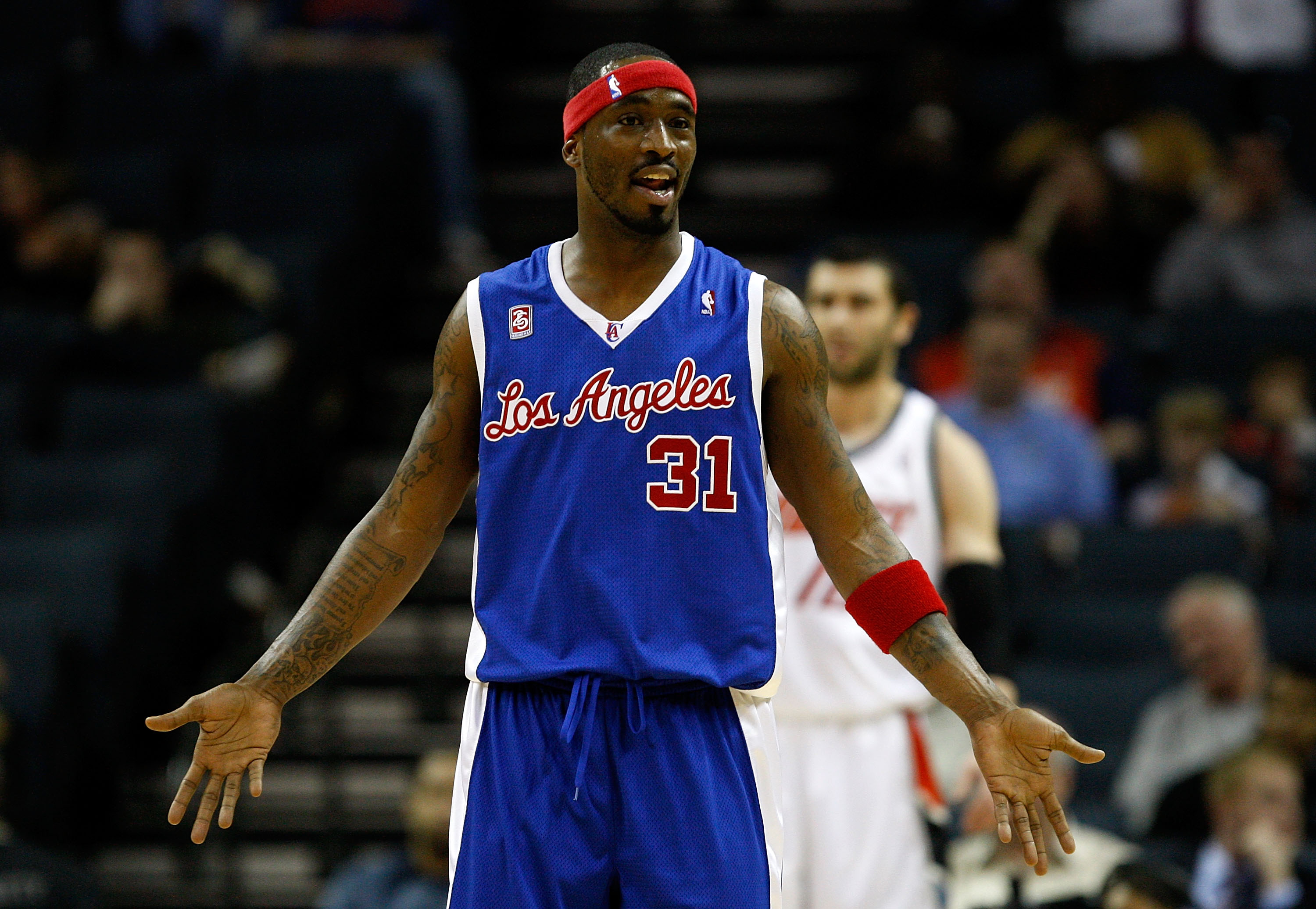 CHARLOTTE, NC - FEBRUARY 09:  Ricky Davis #31 of the Los Angeles Clippers reacts to a call against the Charlotte Bobcats during their game at Time Warner Cable Arena on February 9, 2009 in Charlotte, North Carolina. NOTE TO USER: User expressly acknowledg