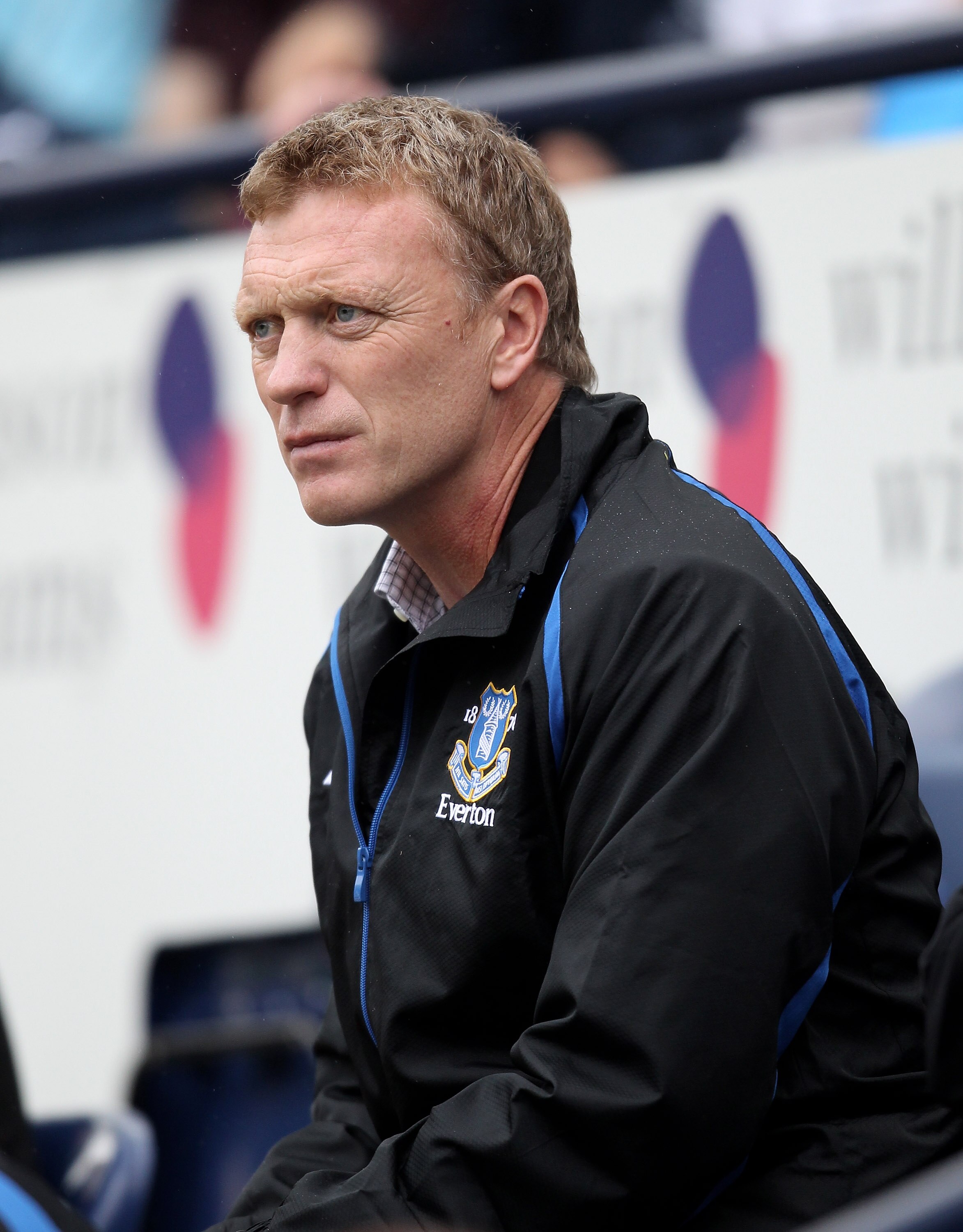 PRESTON, LANCASHIRE - JULY 24:  David Moyes, the Everton manager looks on during the pre season friendly match between Preston North End and Everton at Deepdale on July 24, 2010 in Preston, Lancashire.  (Photo by David Rogers/Getty Images)