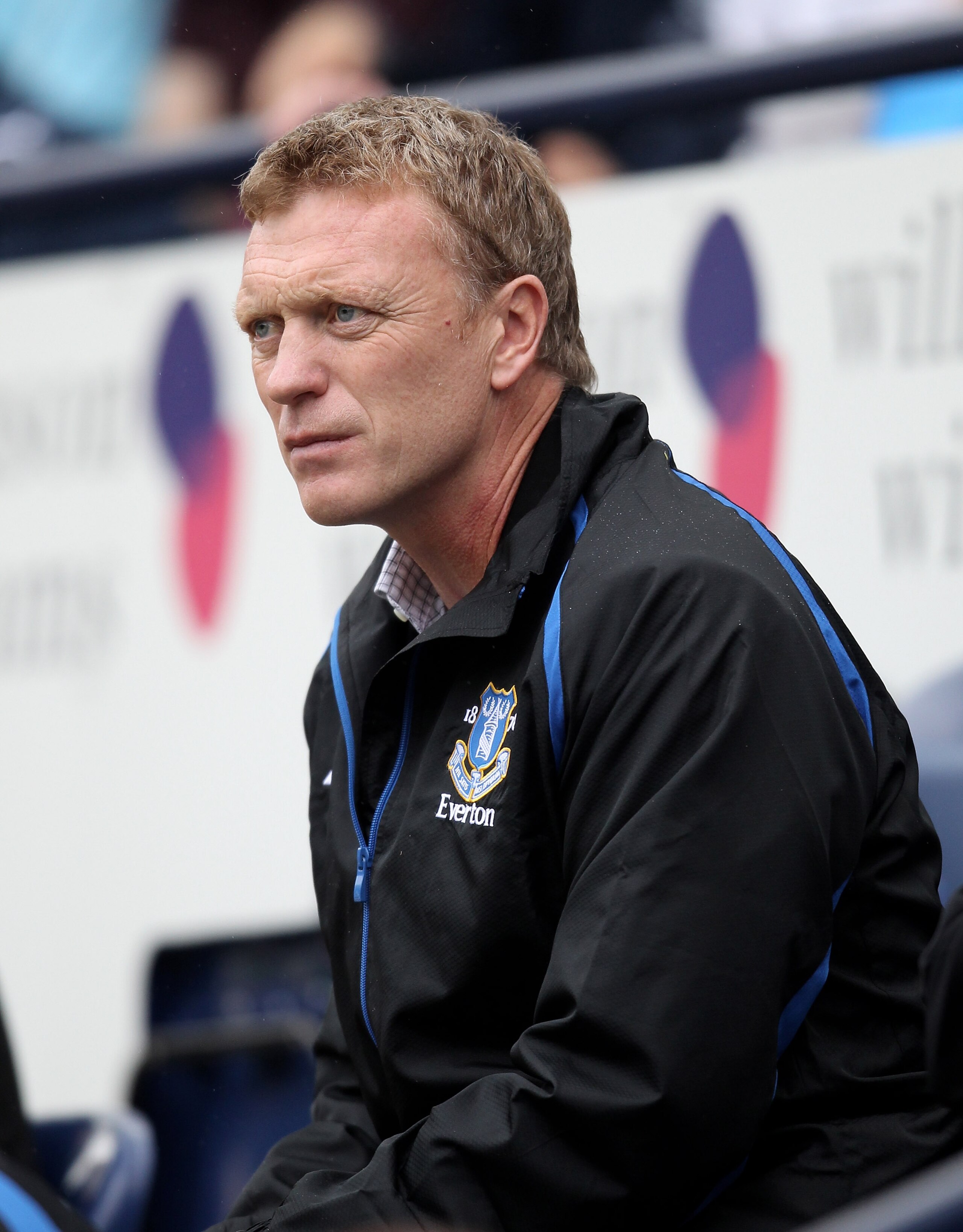 PRESTON, LANCASHIRE - JULY 24:  David Moyes, the Everton manager looks on during the pre season friendly match between Preston North End and Everton at Deepdale on July 24, 2010 in Preston, Lancashire.  (Photo by David Rogers/Getty Images)