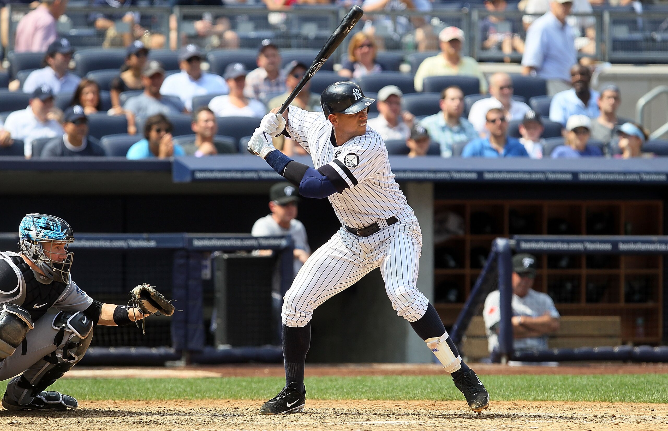 NEW YORK - AUGUST 04: Alex Rodriguez #13 of the New York Yankees bats against the Toronto Blue Jays on August 4, 2010 at Yankee Stadium in the Bronx borough of New York City. (Photo by Jim McIsaac/Getty Images) NEW YORK - AUGUST 04: Alex Rodriguez #13 of the New York Yankees bats against the Toronto Blue Jays on August 4, 2010 at Yankee Stadium in the Bronx borough of New York City. (Photo by Jim McIsaac/Getty Images)