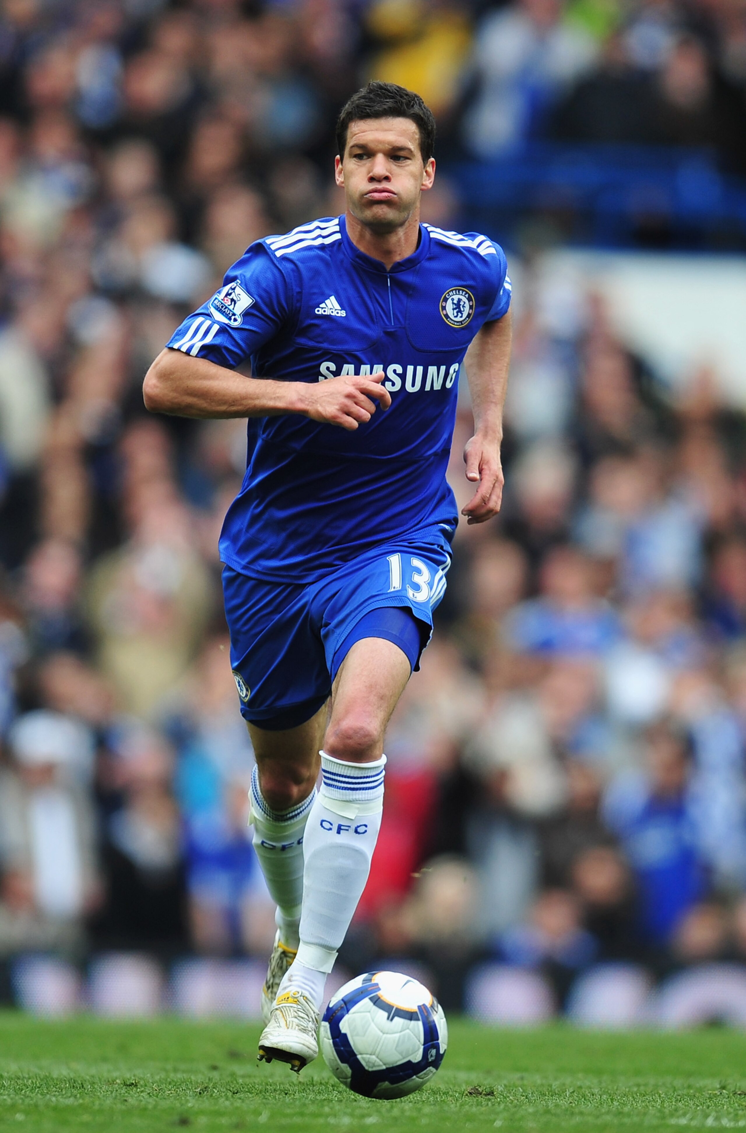LONDON, ENGLAND - MAY 09: Michael Ballack of Chelsea in action during the Barclays Premier League match between Chelsea and Wigan Athletic at Stamford Bridge on May 9, 2010 in London, England. (Photo by Clive Mason/Getty Images) LONDON, ENGLAND - MAY 09: Michael Ballack of Chelsea in action during the Barclays Premier League match between Chelsea and Wigan Athletic at Stamford Bridge on May 9, 2010 in London, England. (Photo by Clive Mason/Getty Images)