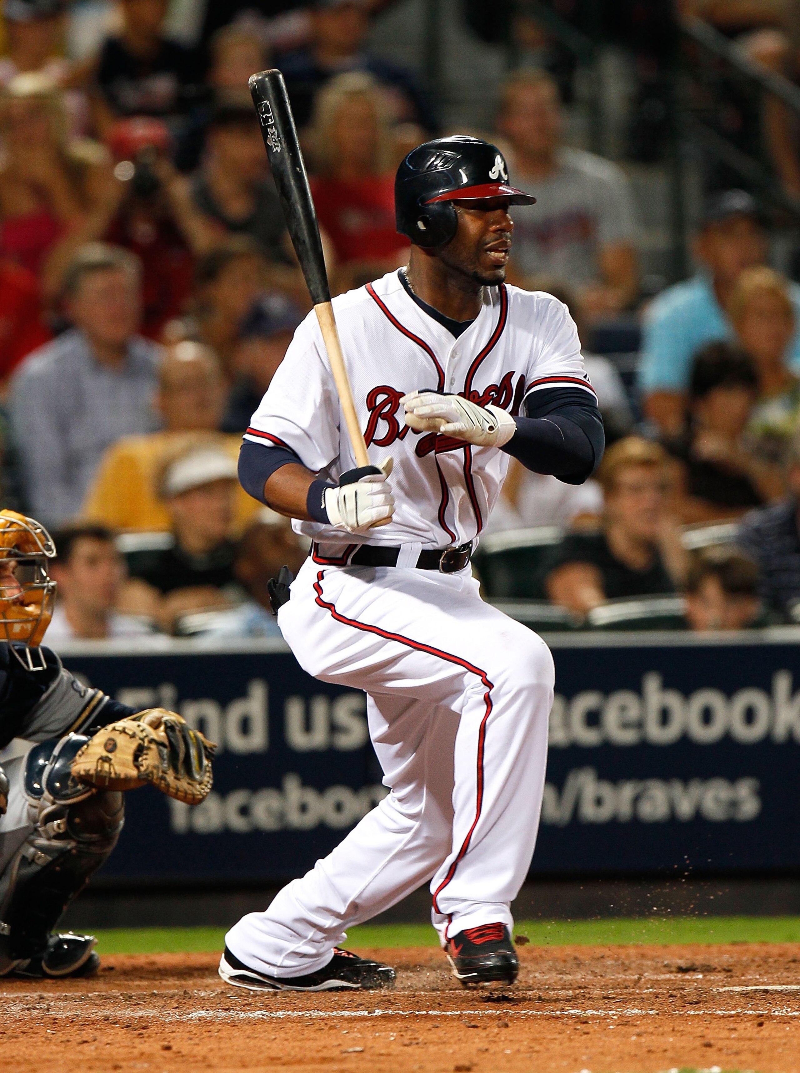 ATLANTA - JULY 15: Jason Heyward #22 of the Atlanta Braves against the Milwaukee Brewers at Turner Field on July 15, 2010 in Atlanta, Georgia. (Photo by Kevin C. Cox/Getty Images) ATLANTA - JULY 15: Jason Heyward #22 of the Atlanta Braves against the Milwaukee Brewers at Turner Field on July 15, 2010 in Atlanta, Georgia. (Photo by Kevin C. Cox/Getty Images)