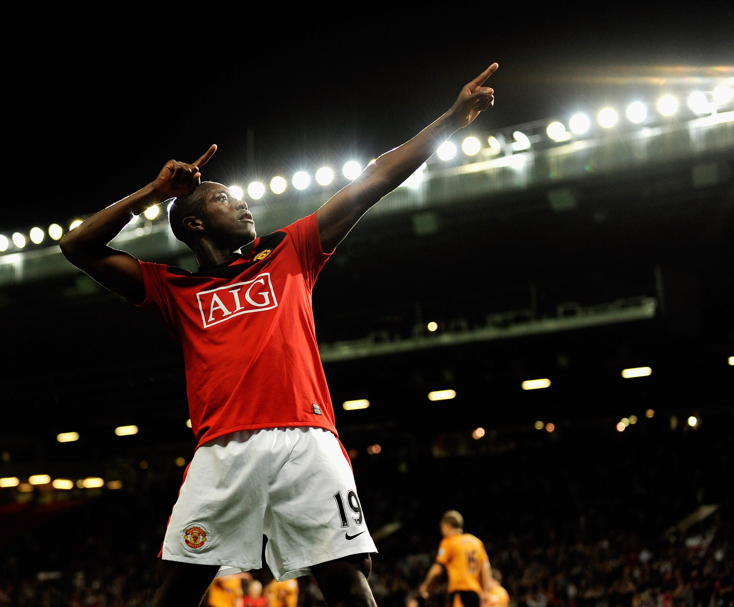 MANCHESTER, ENGLAND - SEPTEMBER 23: Danny Wellbeck of Manchester United celerates his goal during the Carling Cup Third Round match between Manchester United and Wolverhampton Wanderers at Old Trafford on September 23, 2009 in Manchester, United Kingdom. MANCHESTER, ENGLAND - SEPTEMBER 23: Danny Wellbeck of Manchester United celerates his goal during the Carling Cup Third Round match between Manchester United and Wolverhampton Wanderers at Old Trafford on September 23, 2009 in Manchester, United Kingdom.