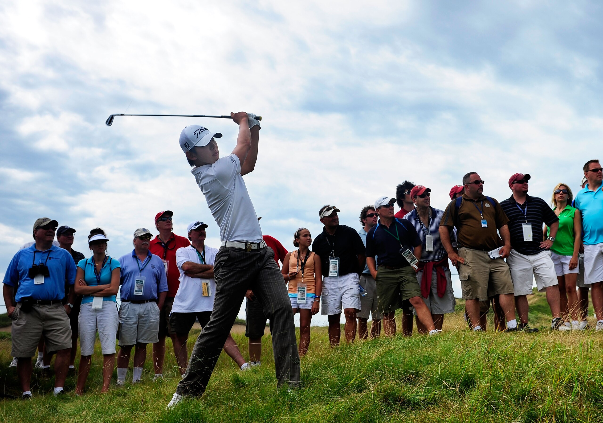 KOHLER, WI - AUGUST 13:  Seung Yul Noh of South Korea hits a shot from the rough during the second round of the 92nd PGA Championship on the Straits Course at Whistling Straits on August 13, 2010 in Kohler, Wisconsin.  (Photo by Stuart Franklin/Getty Imag