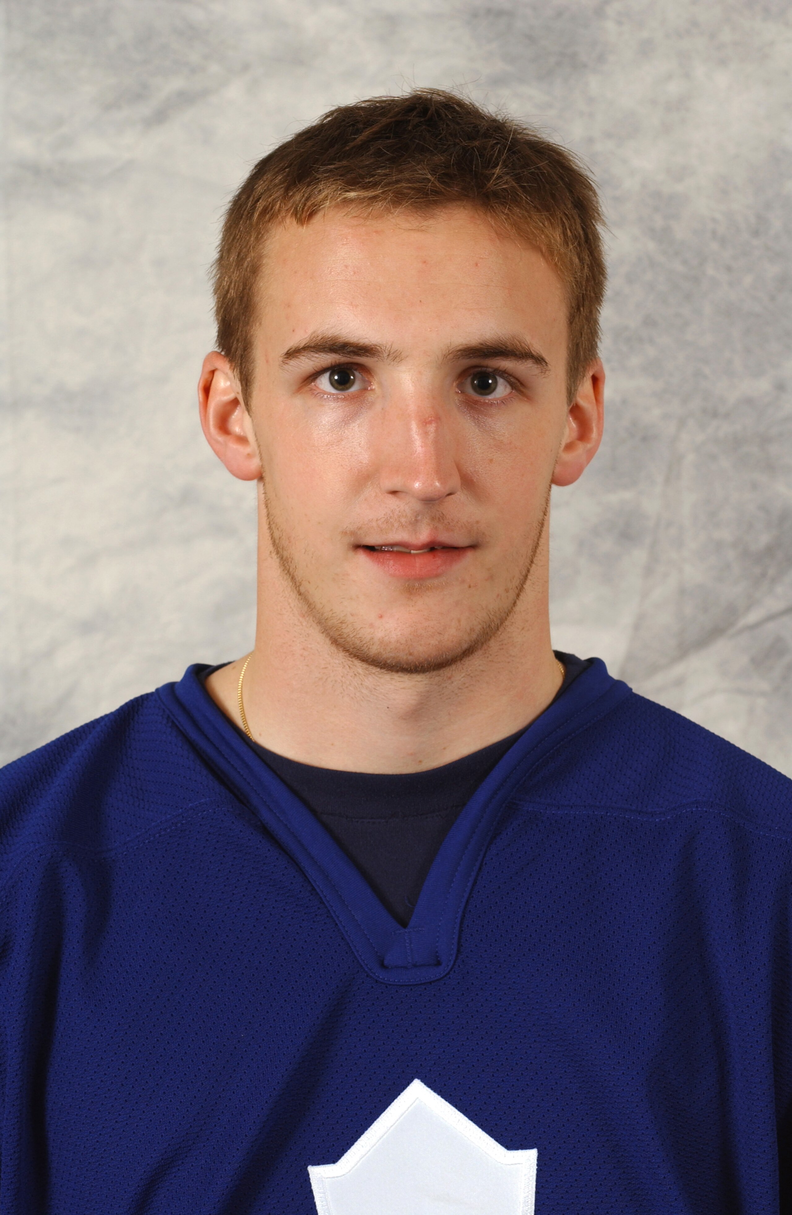 STOCKHOLM - SEPTEMBER 14:  Luca Cereda #36 of the Toronto Maple Leafs headshot at the Globe Arena on September 13, 2003 in Stockholm, Sweden. (Photo By Dave Sandford/Getty Images/NHLI)