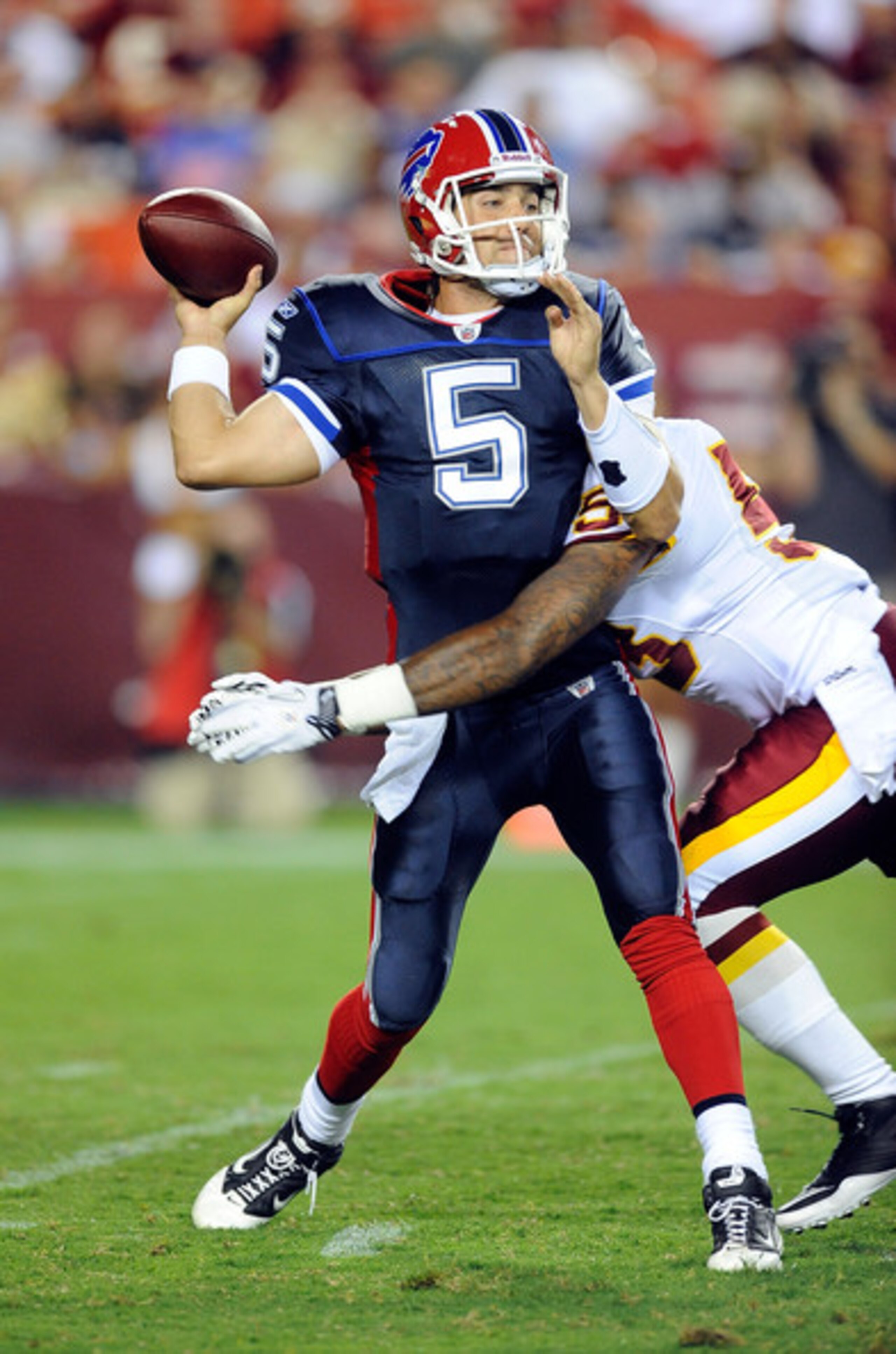 This is commonplace. Edwards getting hit while trying to throw the ball