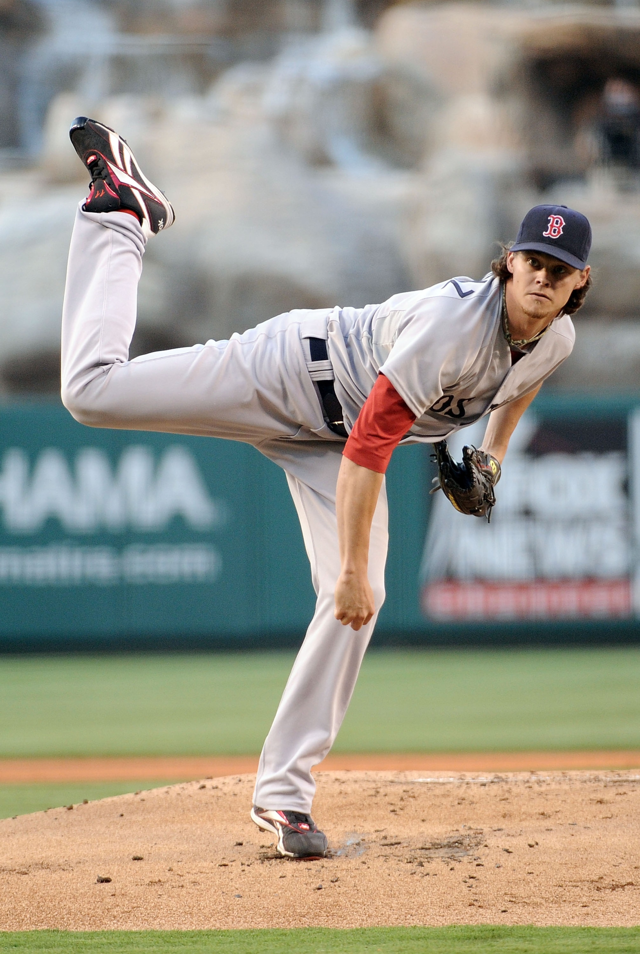ANAHEIM, CA - JULY 26: Clay Buchholz #11 of the Boston Red Sox pitches against the Los Angeles Angels during the first inning at Angel Stadium on July 26, 2010 in Anaheim, California. (Photo by Harry How/Getty Images) ANAHEIM, CA - JULY 26: Clay Buchholz #11 of the Boston Red Sox pitches against the Los Angeles Angels during the first inning at Angel Stadium on July 26, 2010 in Anaheim, California. (Photo by Harry How/Getty Images)