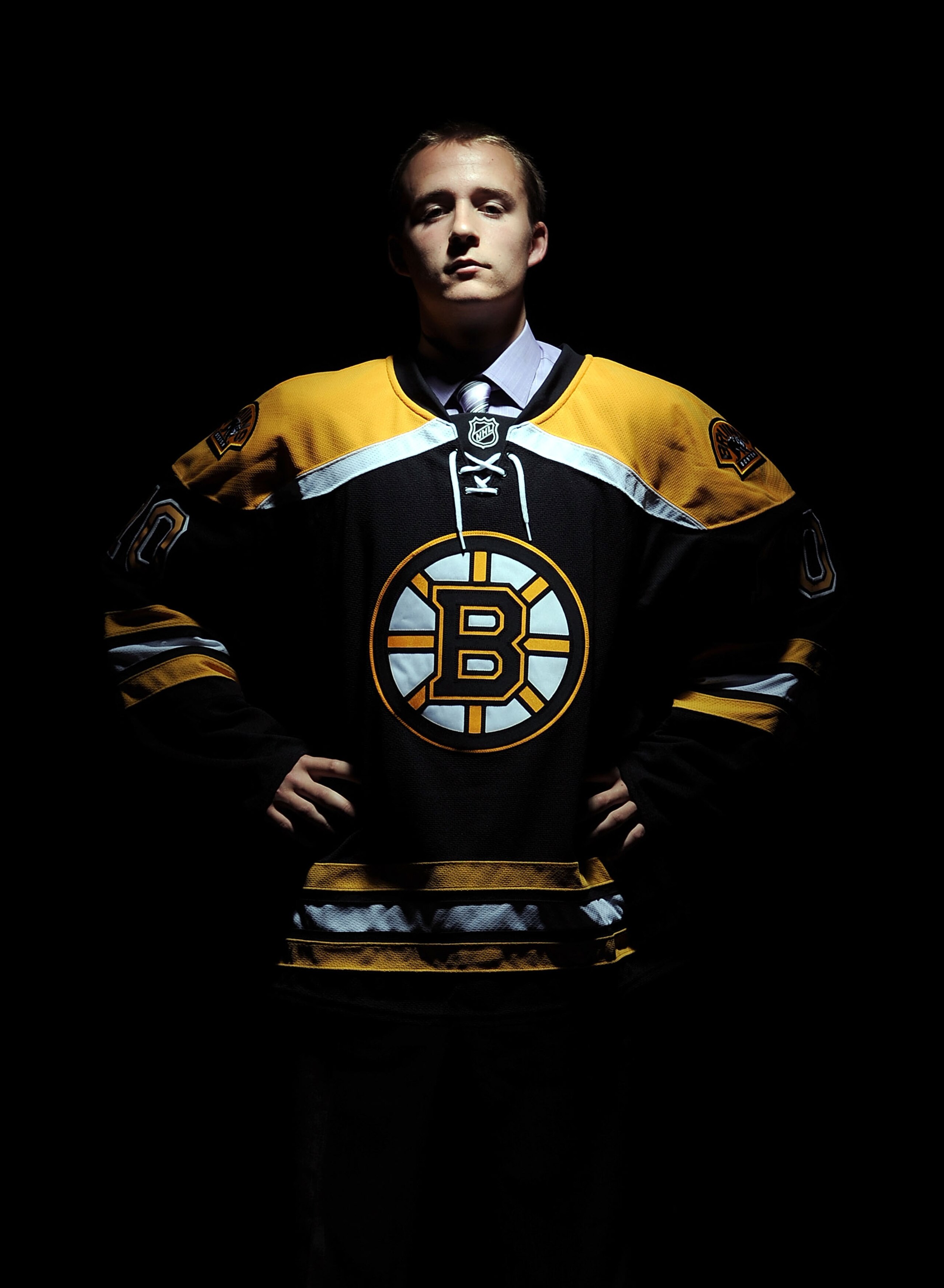 LOS ANGELES, CA - JUNE 26:  Ryan Spooner, drafted in the second round by the Boston Bruins poses for a portrait during day two of the 2010 NHL Entry Draft at Staples Center on June 26, 2010 in Los Angeles, California.  (Photo by Harry How/Getty Images)