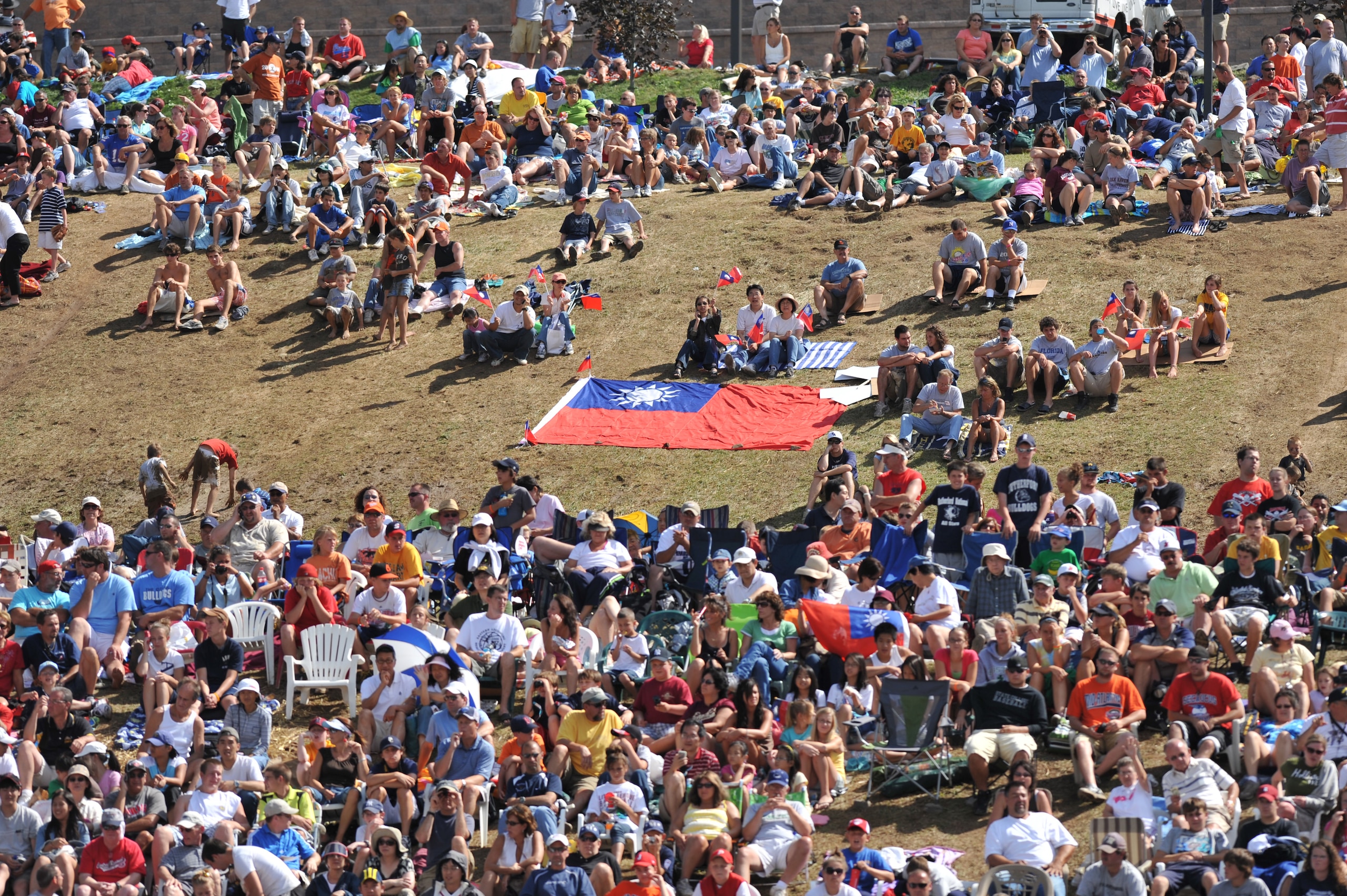 WILLIAMSPORT, PA - AUGUST 30: Fans gather before the game between California (Chula Vista) and Asia Pacific (Taoyuan, Taiwan) in the little league world series final at Lamade Stadium on August 30, 2009 in Williamsport, Pennsylvania. (Photo by Larry Frenc WILLIAMSPORT, PA - AUGUST 30: Fans gather before the game between California (Chula Vista) and Asia Pacific (Taoyuan, Taiwan) in the little league world series final at Lamade Stadium on August 30, 2009 in Williamsport, Pennsylvania. (Photo by Larry Frenc